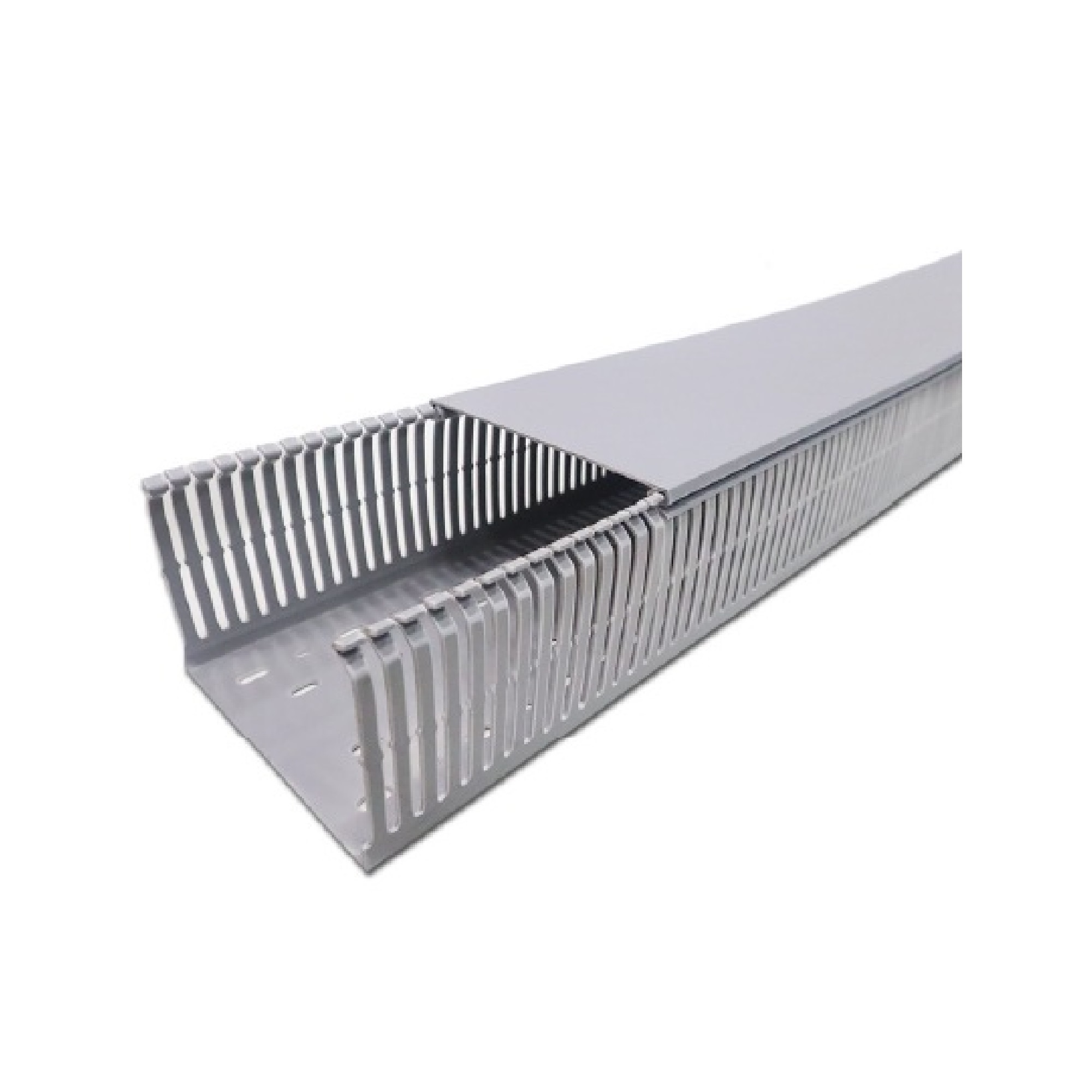 Máng nhựa răng lược màu xám 150 x 100mm, dài 2 mét TWDN150X100LG2