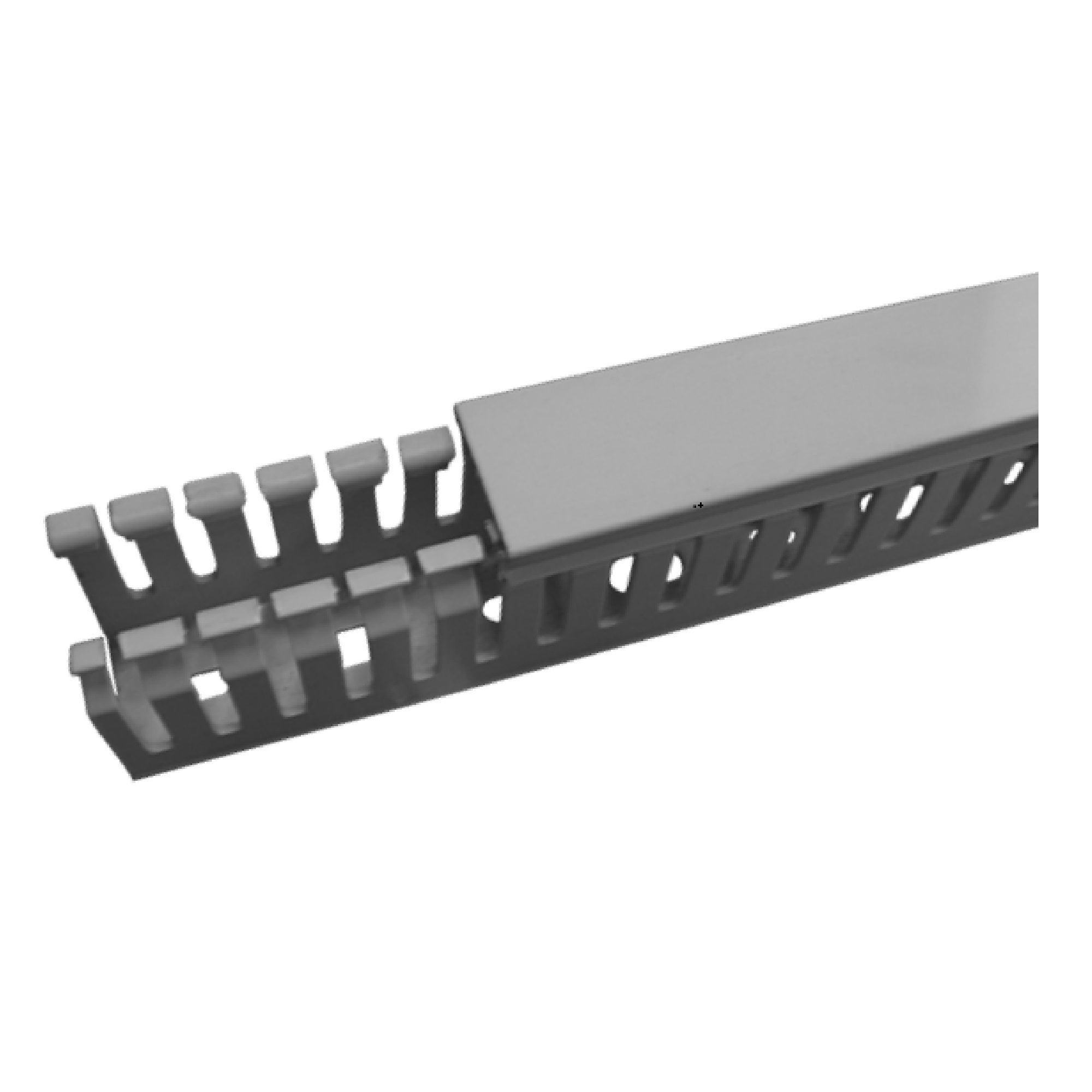 Máng nhựa răng lược màu xám 25 x 45mm, dài 2 mét TWDN25X45LG2