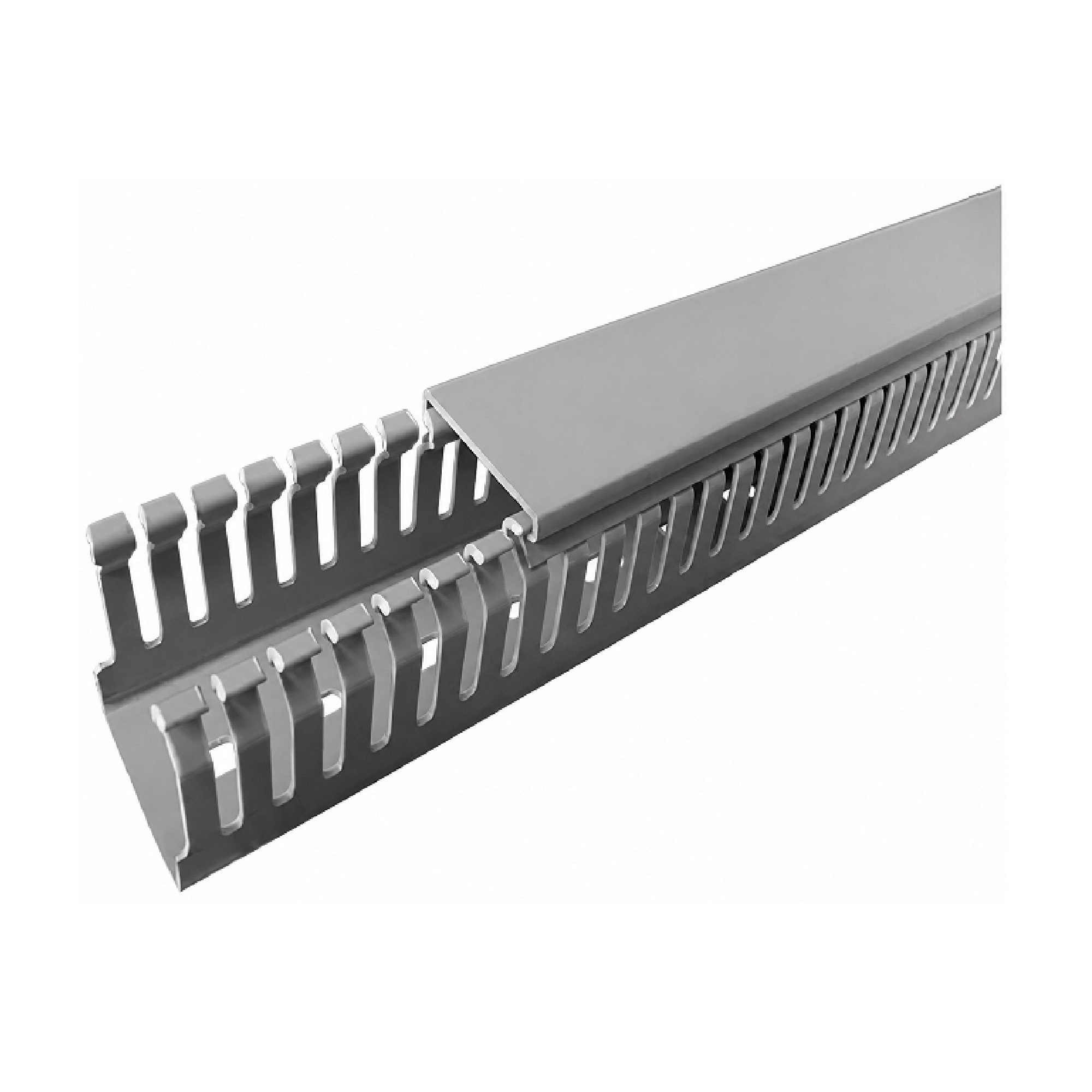 Máng nhựa răng lược màu xám 30 x 40mm, dài 2 mét TWDN30X40LG2