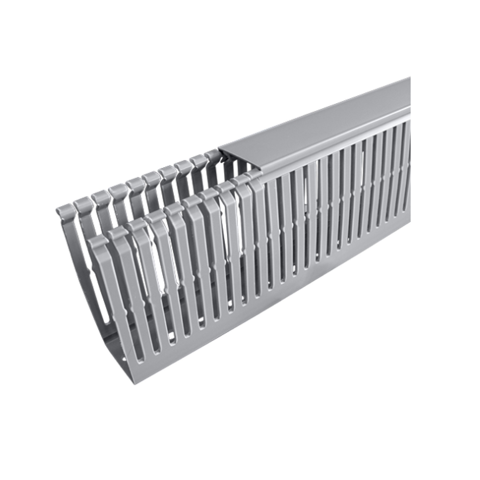 Máng nhựa răng lược màu xám 40 x 100mm, dài 2 mét TWDN40X100LG2