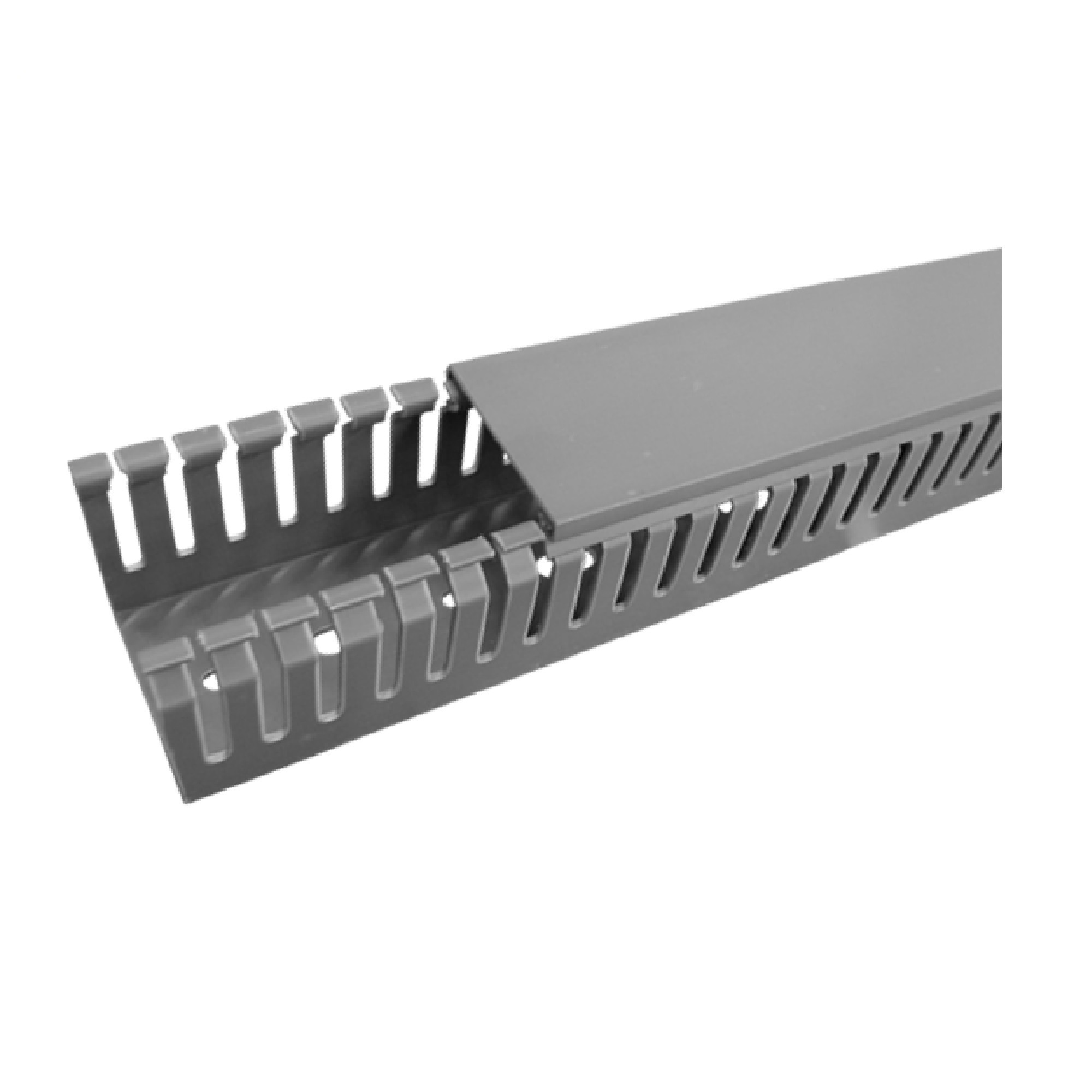 Máng nhựa răng lược màu xám 45 x 45mm, dài 2 mét TWDN45X45LG2