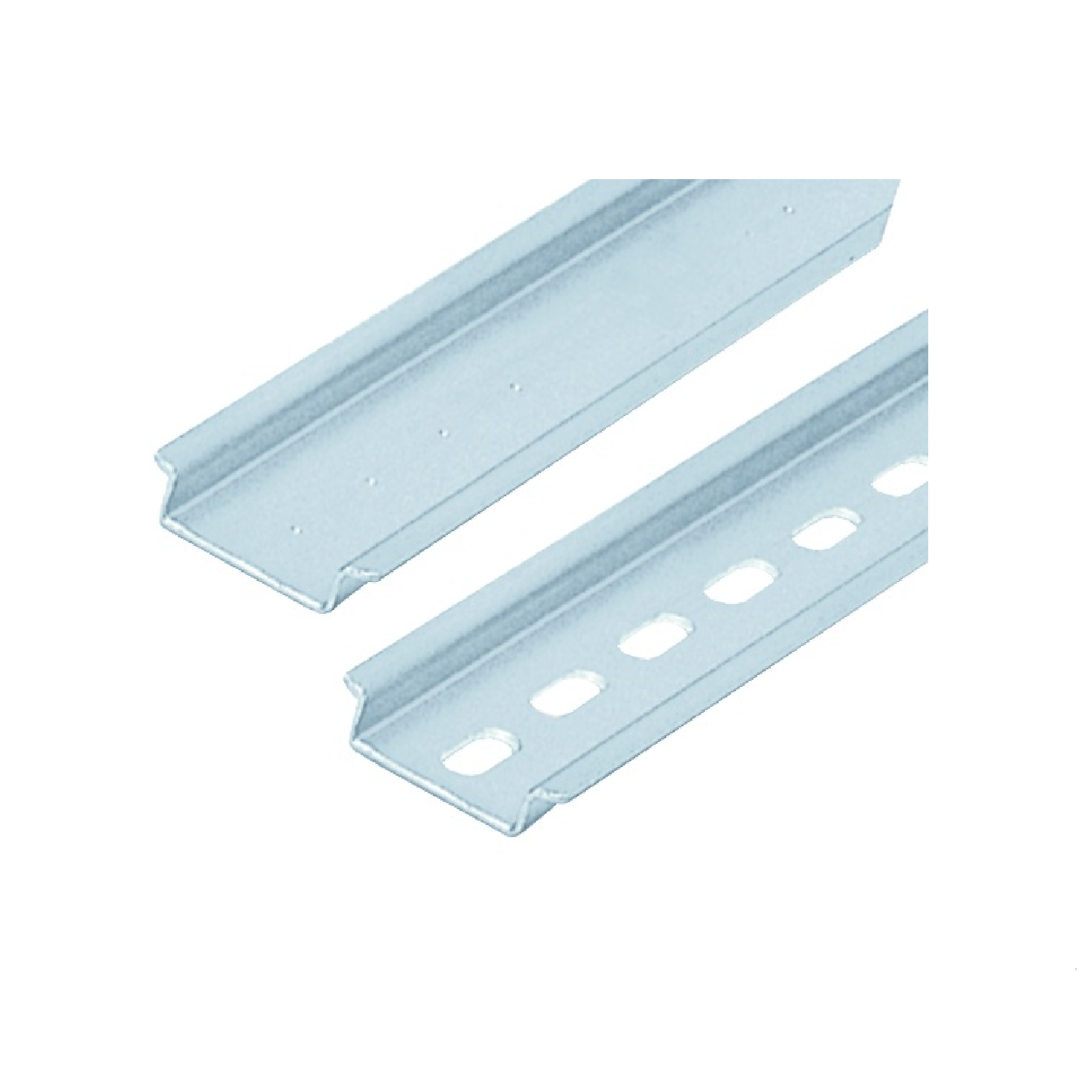 Thanh ray thép mạ kẽm, đột lỗ 15mm/M6, cây 1m TBLS- 35/7.5/PERFORATED/1M