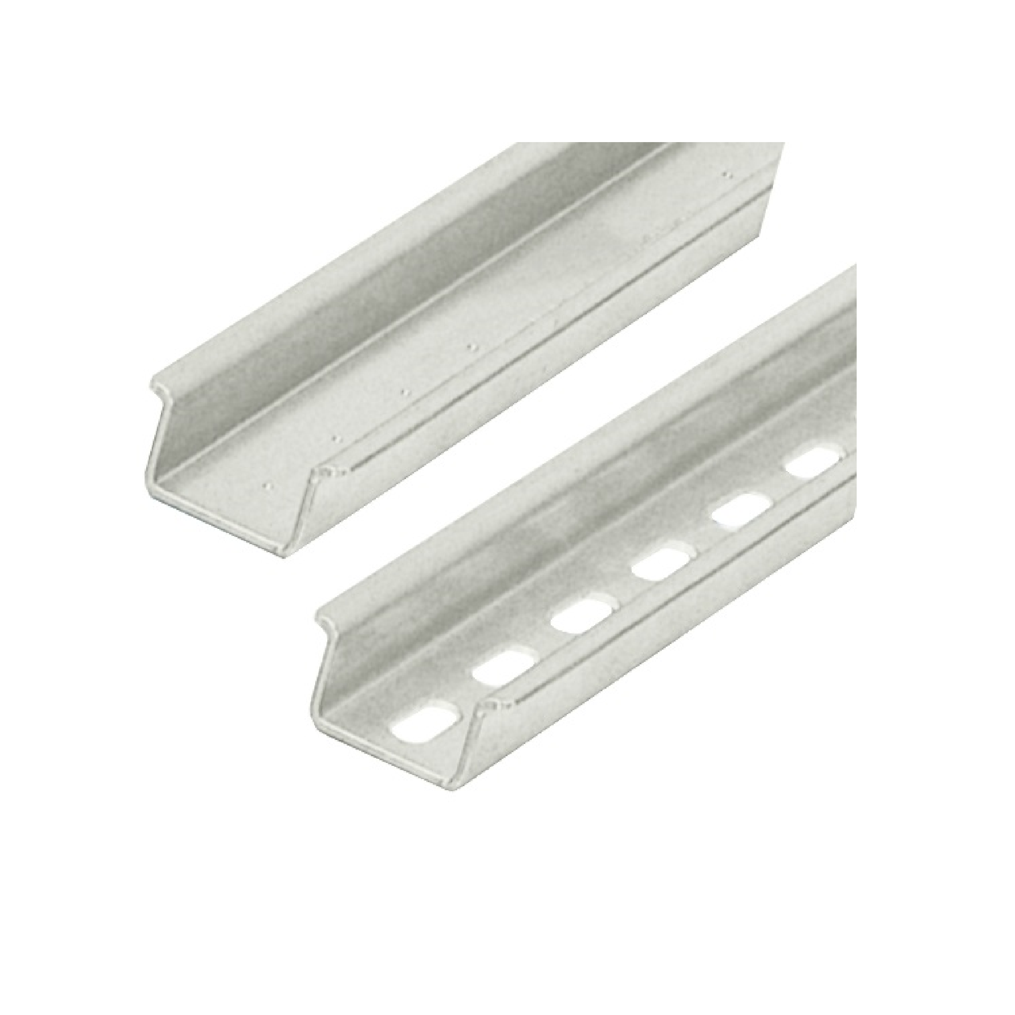 Thanh ray thép mạ kẽm, đột lỗ 15mm/M6, cây 2m TDR3- 35/15/PERFORATED/2M