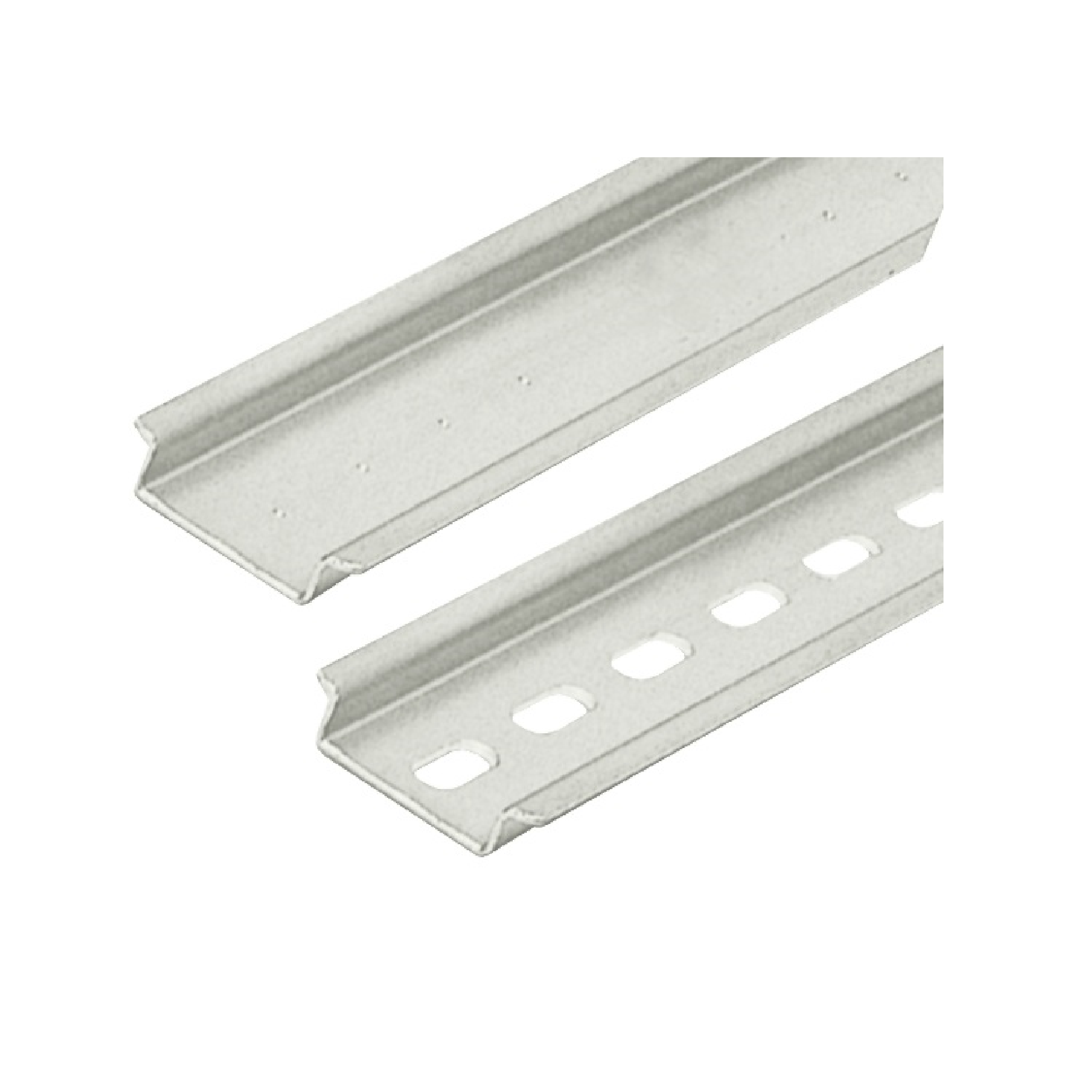 Thanh ray thép mạ kẽm, đột lỗ 15mm/M6, cây 2m TDR3- 35/7.5/PERFORATED/2M