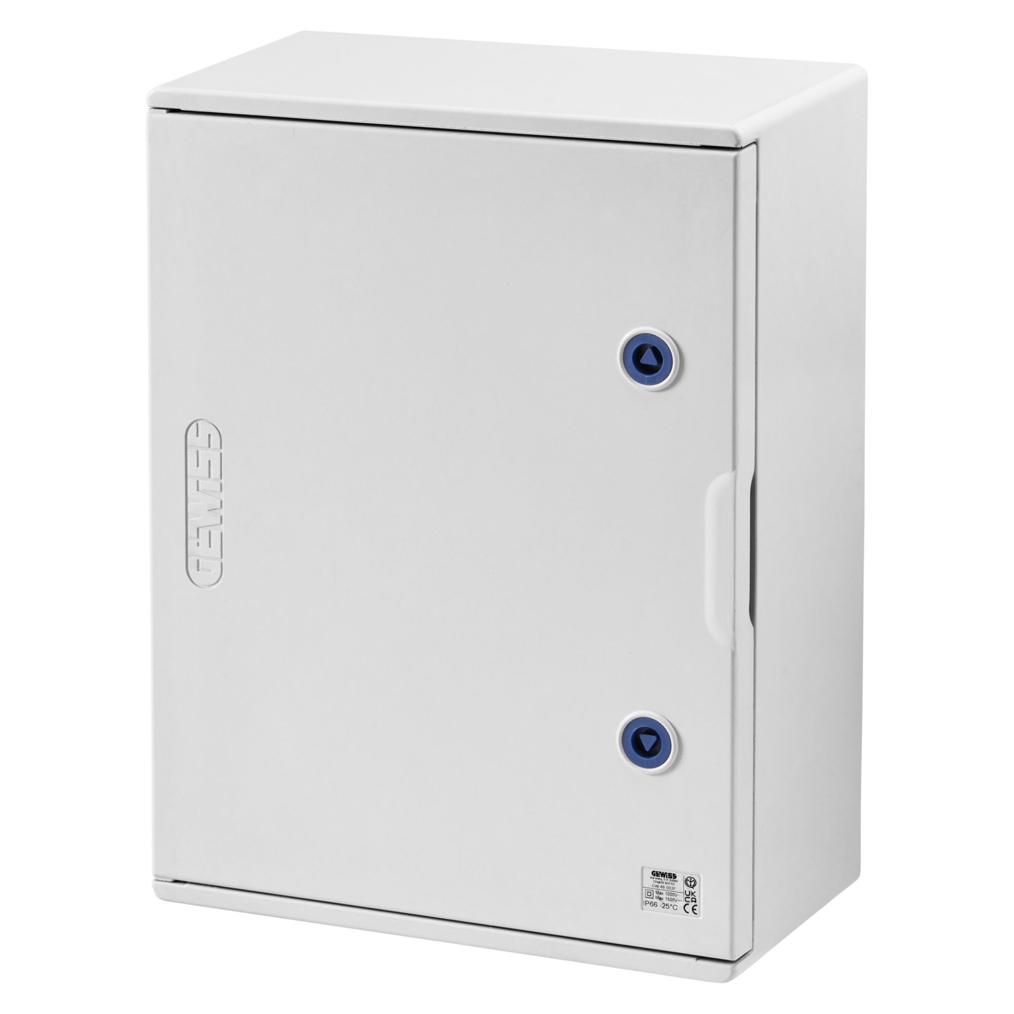 POLYESTER ENCLOSURE WITH BLANK DOOR FITTED WITH LOCK - GW46006F