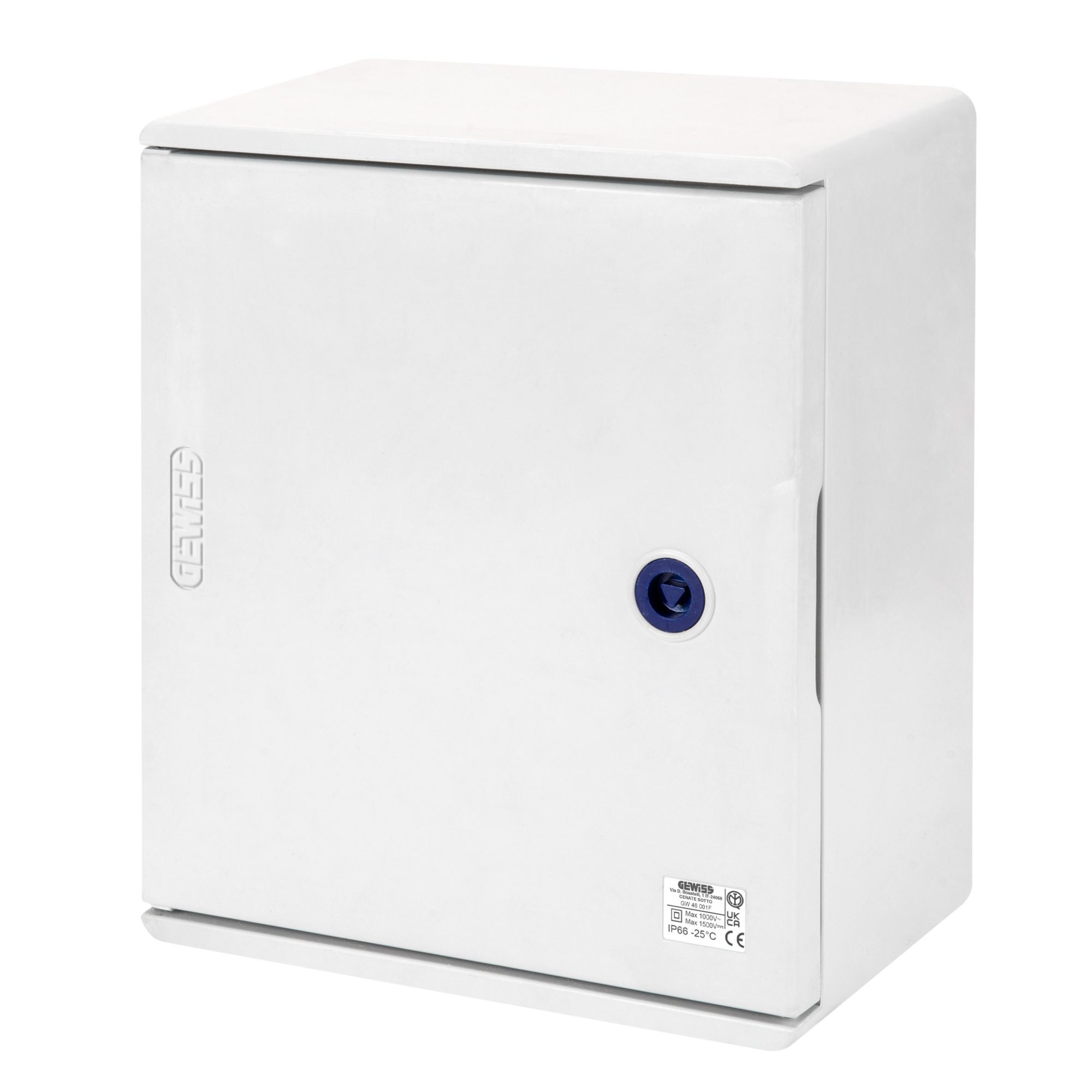 POLYESTER ENCLOSURE WITH BLANK DOOR FITTED WITH LOCK - GW46003F