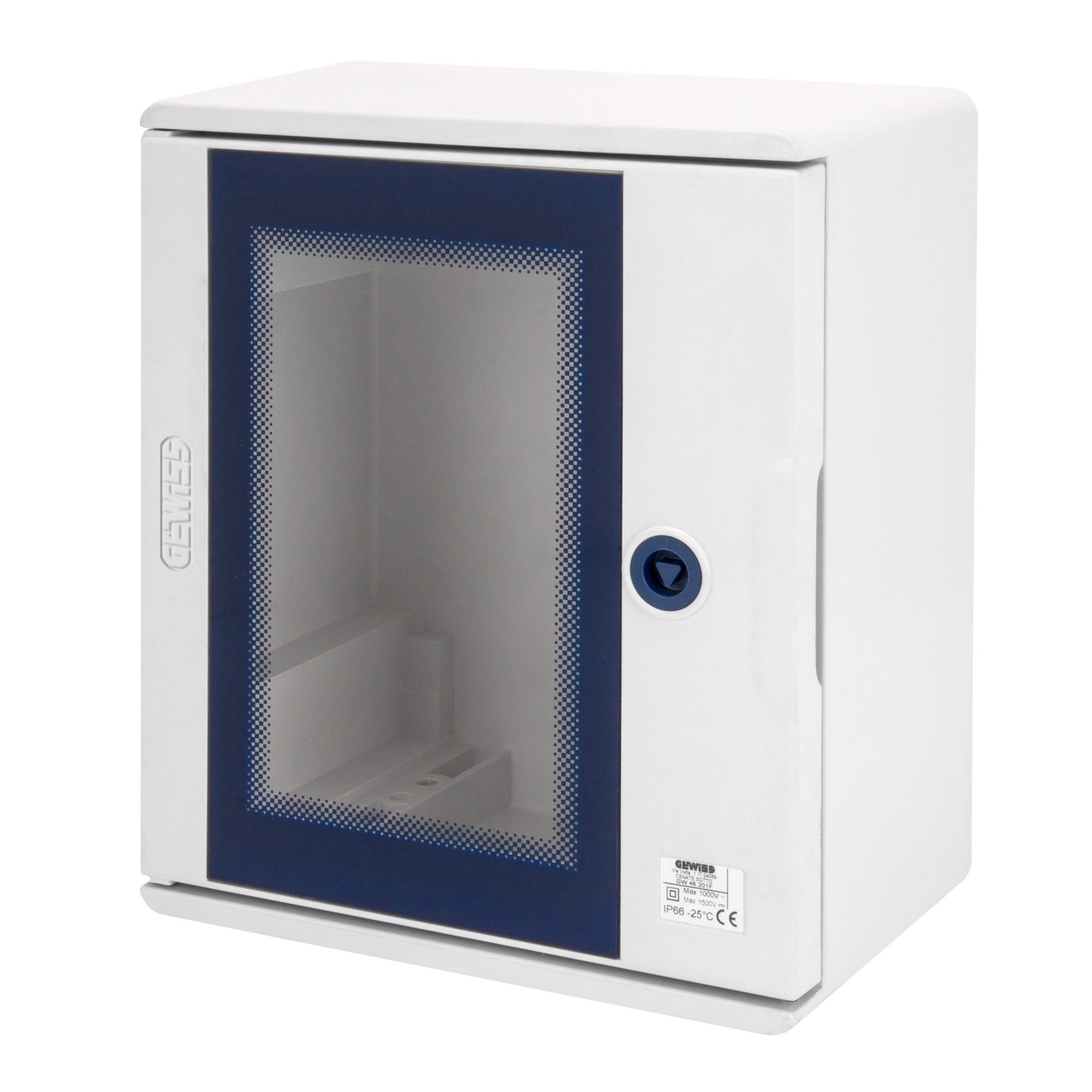 POLYESTER ENCLOSURE WITH TRANSPARENT DOOR FITTED WITH LOCK - GW46201F