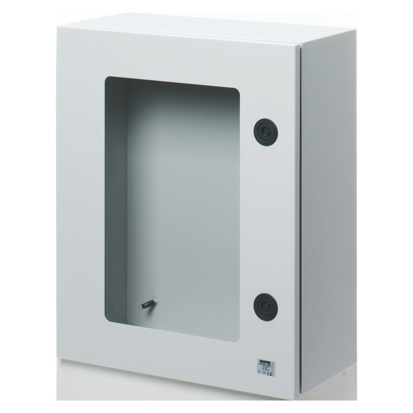 BOARD IN METAL WITH BLANK DOOR FITTED WITH TEMPERED GLASS WINDOW AND LOCK - GW46237