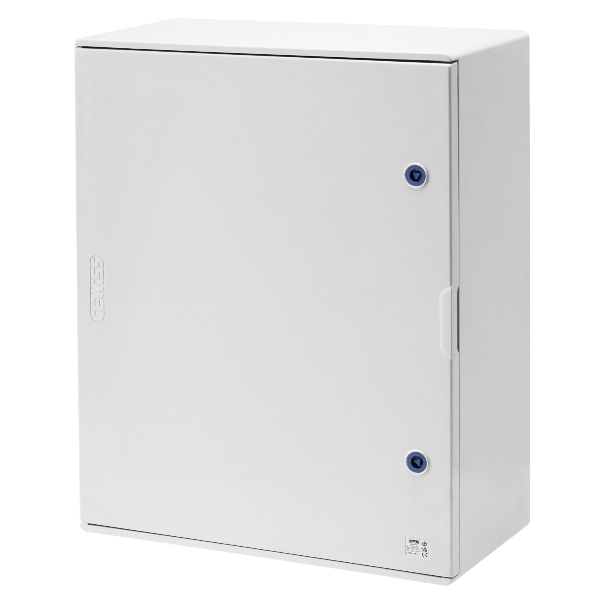 POLYESTER ENCLOSURE WITH BLANK DOOR FITTED WITH LOCK - GW46007F