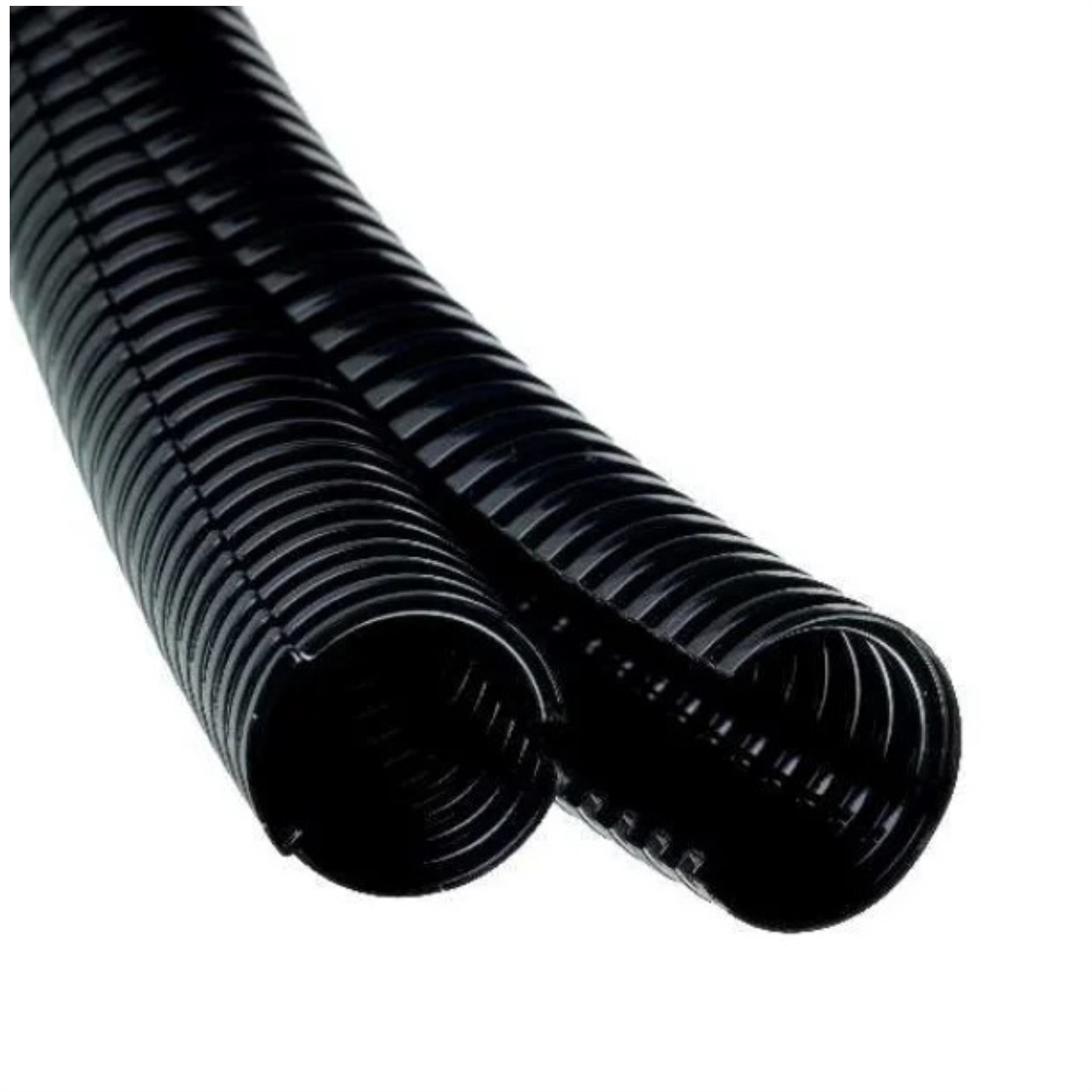 Ống gân ruột gà xẻ rãnh lồng đôi nhựa chống cháy phi 80, D80 cuộn 10m TCT-70N