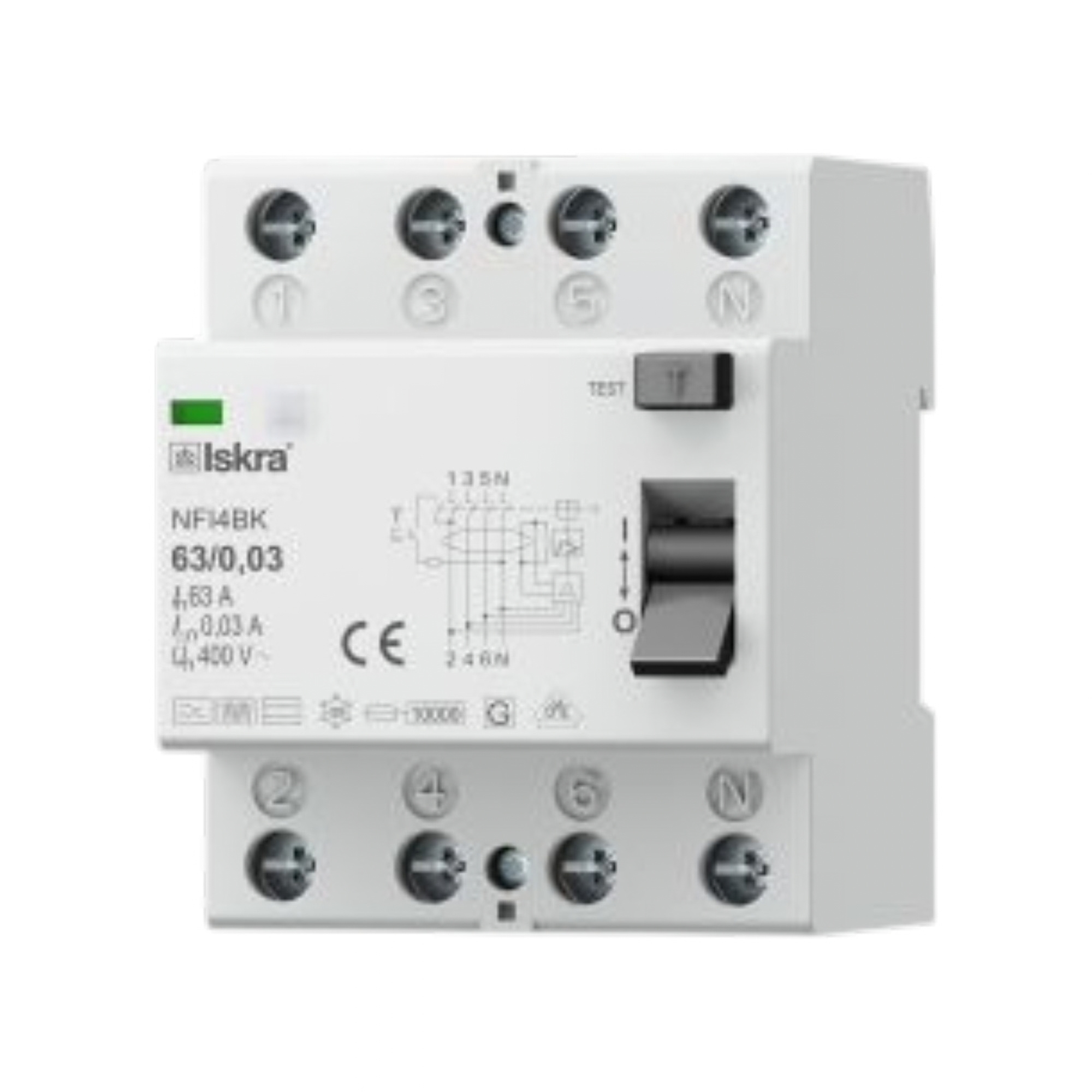 RCCB NFI4BK 63/0,03