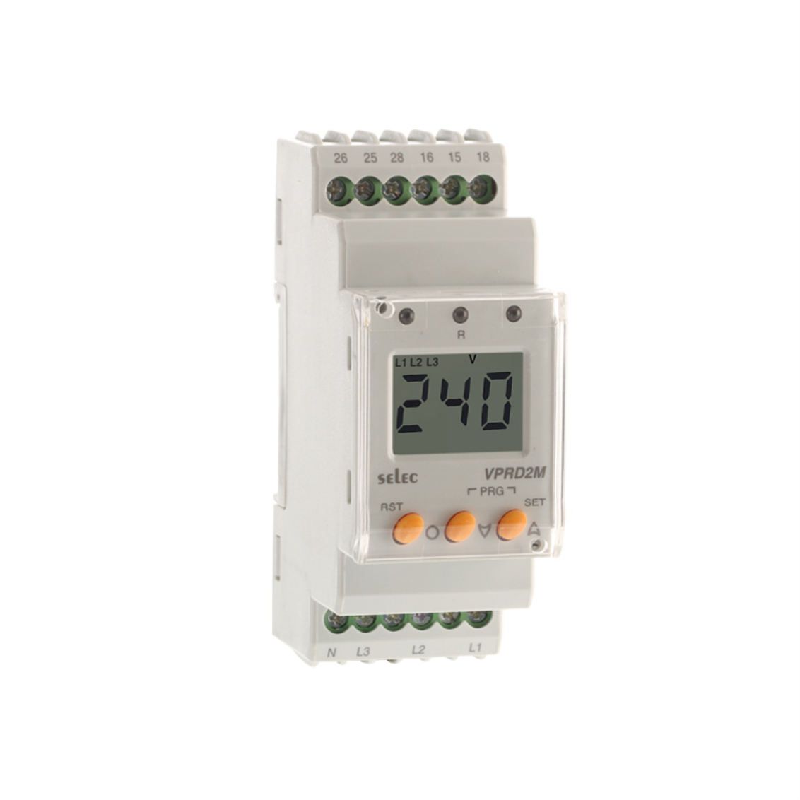 Relay bảo vệ điện áp, pha, trung tính VPRD2M-BL