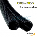 Ống gân ruột gà nhựa chống cháy, chống tia UV phi 10, d10 cuộn 50m ECT-07N 
