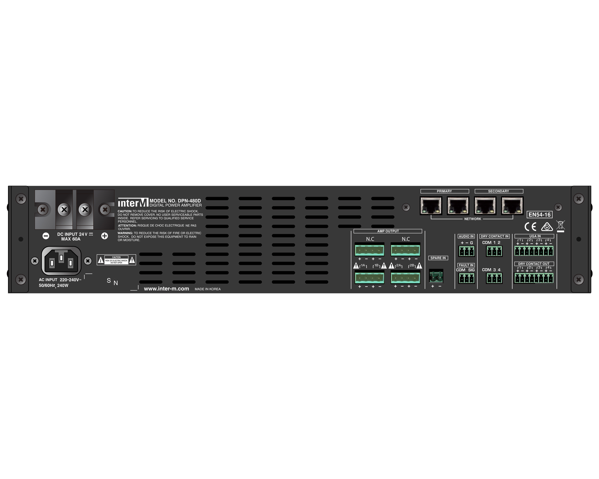 Amply IP 480Wx2CH, DPN-480D