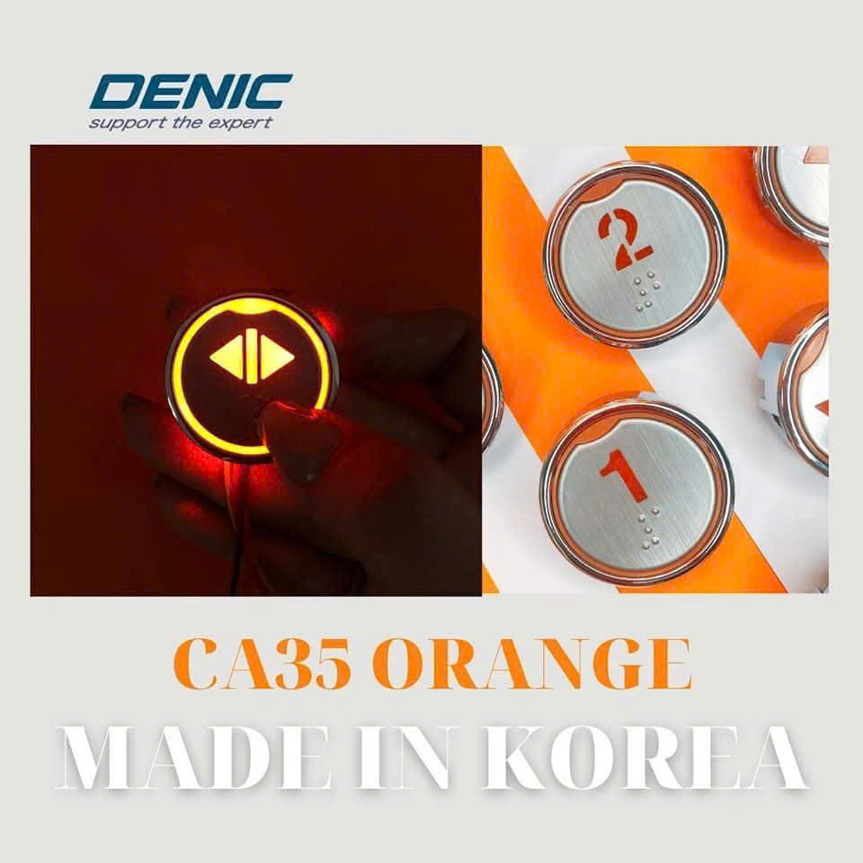 CA35 Orange Elevator Floor Call Button