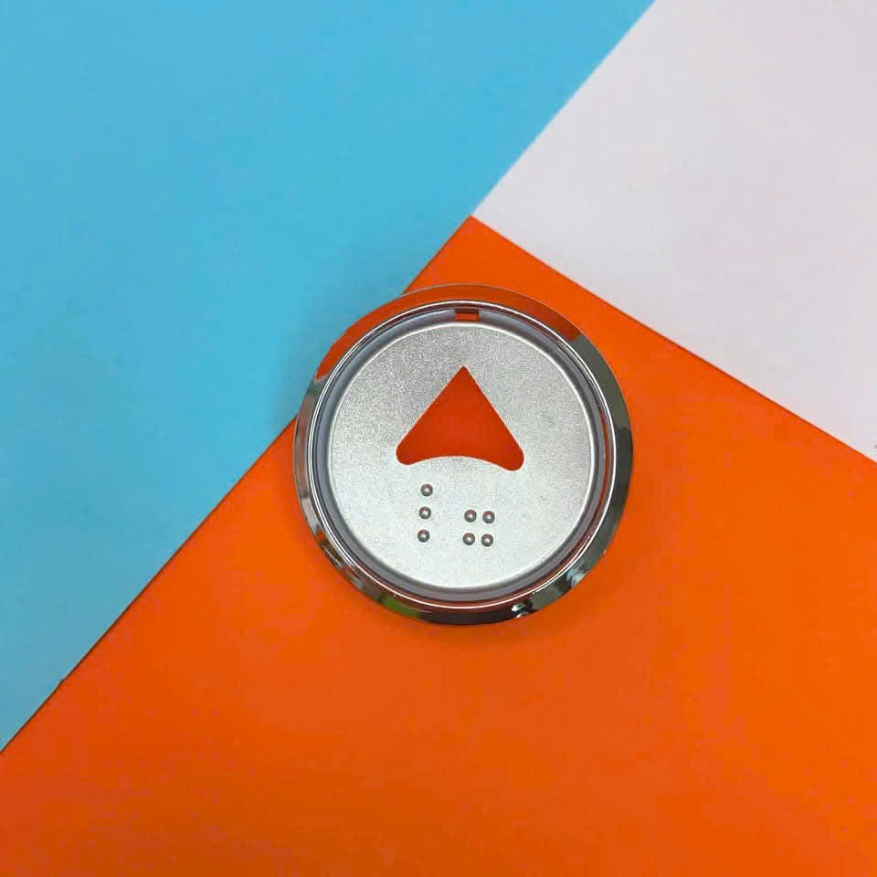 CG35 Orange Elevator Call Button Ø35