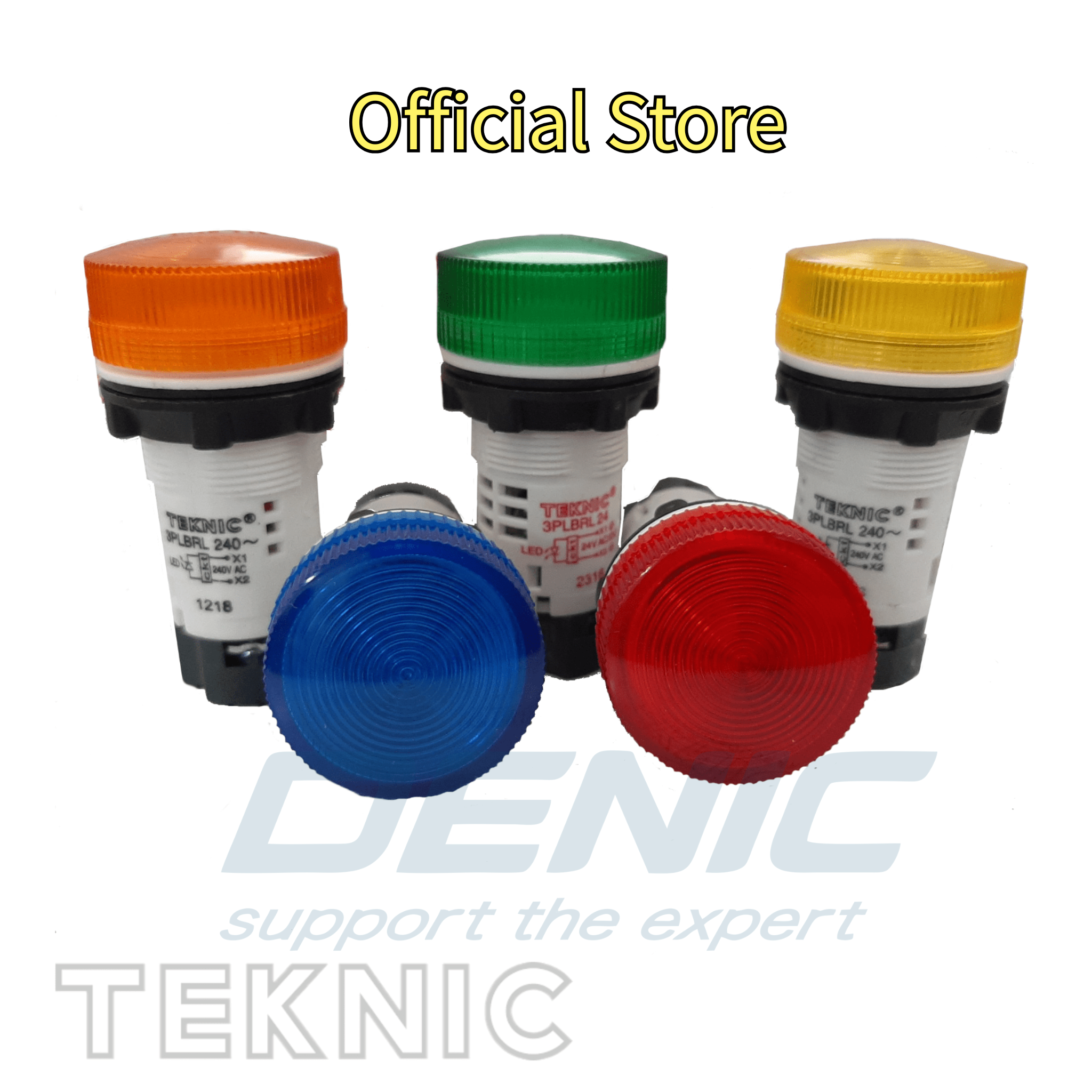 Đèn báo pha 220V phi 22 lens lớn
