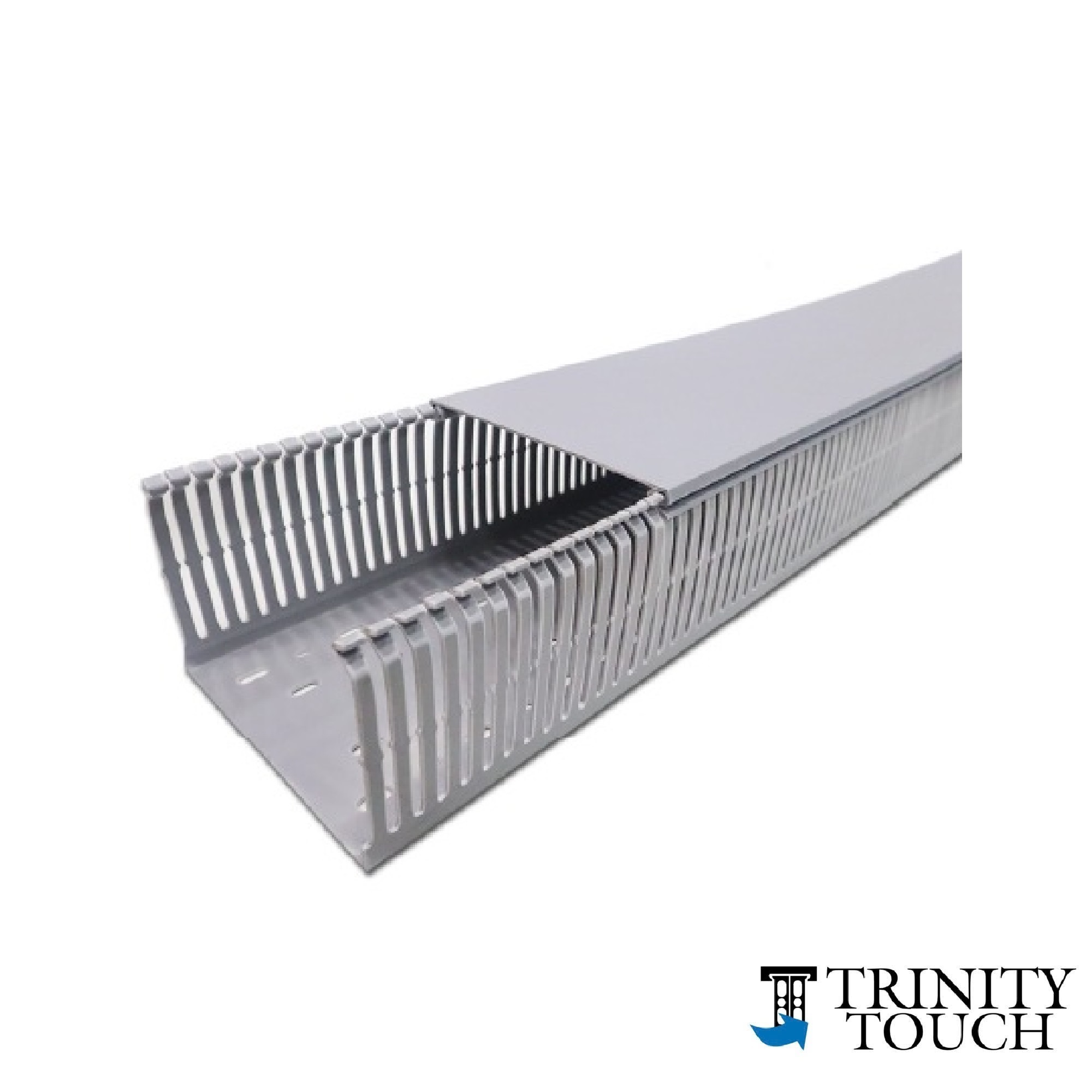 Máng nhựa răng lược màu xám 150 x 100mm, dài 2 mét TWDN150X100LG2