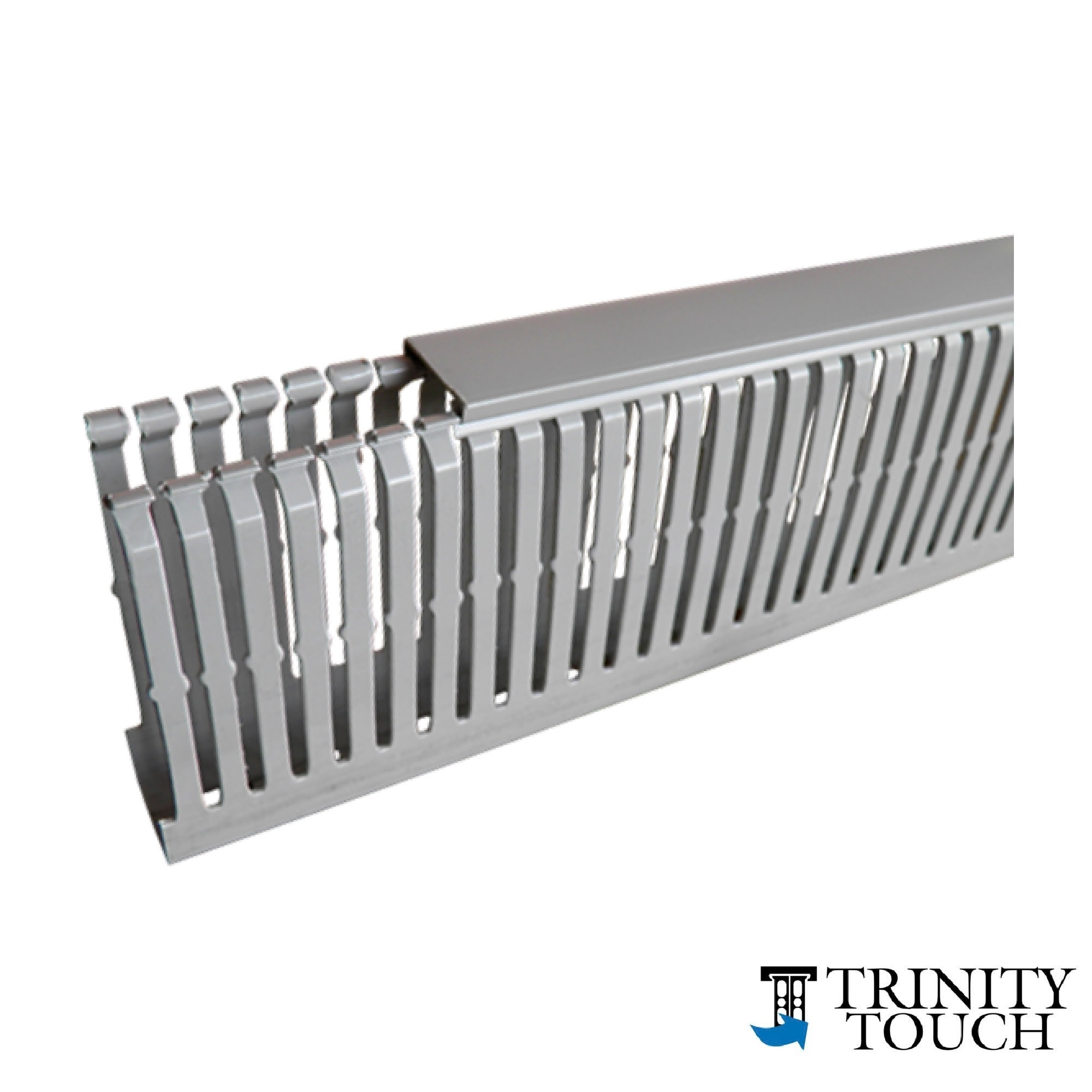 Máng nhựa răng lược màu xám 25 x 100mm, dài 2 mét TWDN25X100LG2