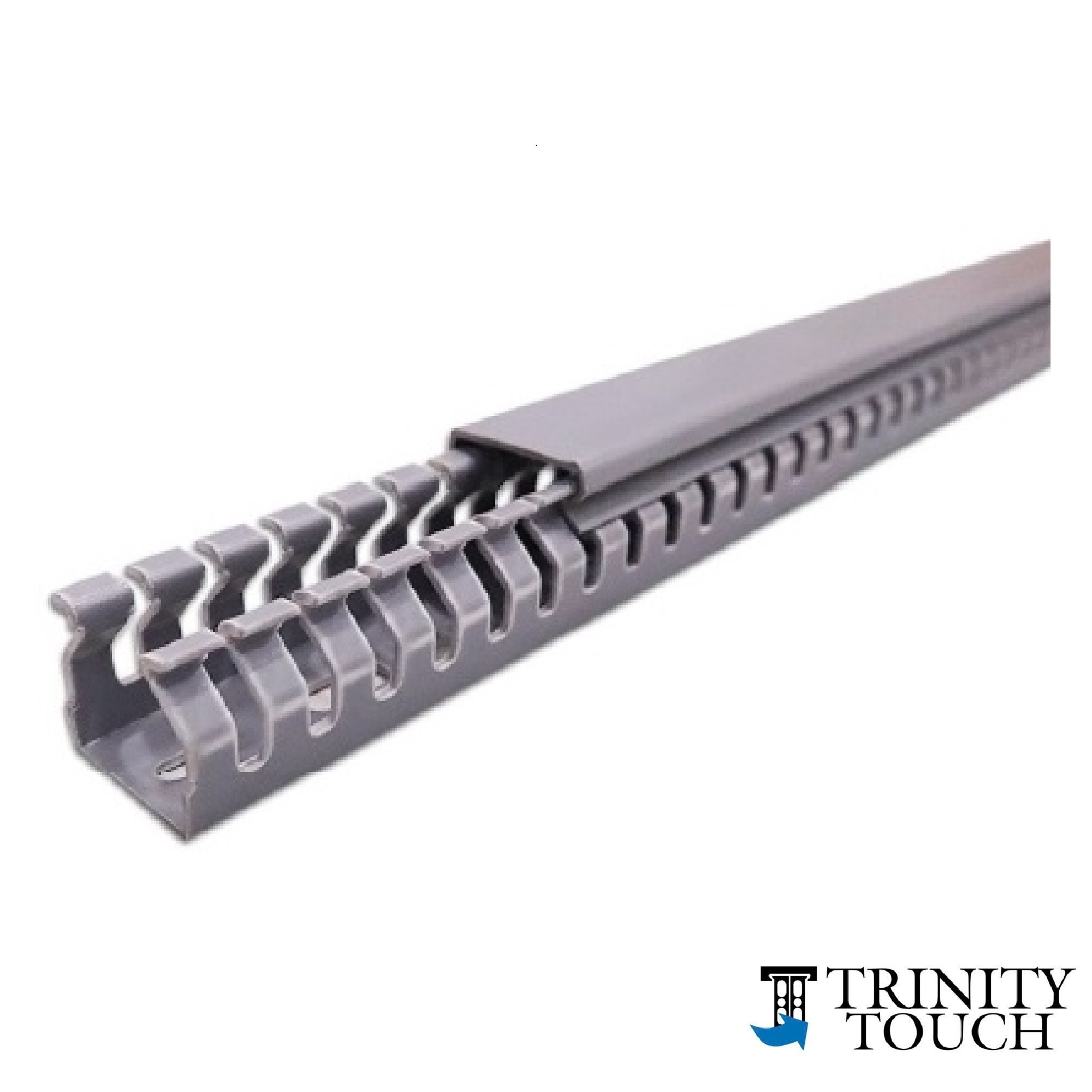 Máng nhựa răng lược màu xám 25 x 25mm, dài 2 mét TWDN25X25LG2