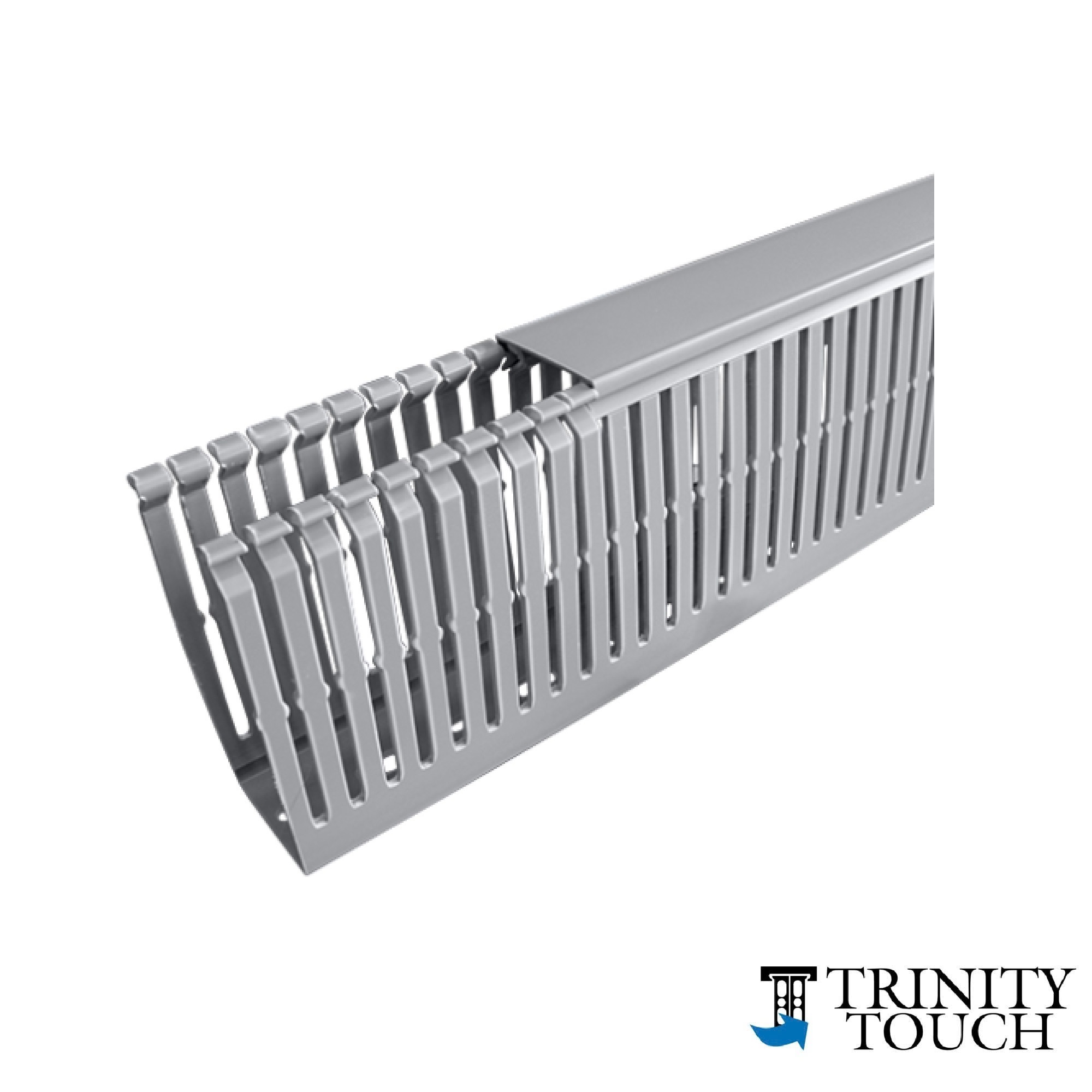 Máng nhựa răng lược màu xám 40 x 100mm, dài 2 mét TWDN40X100LG2