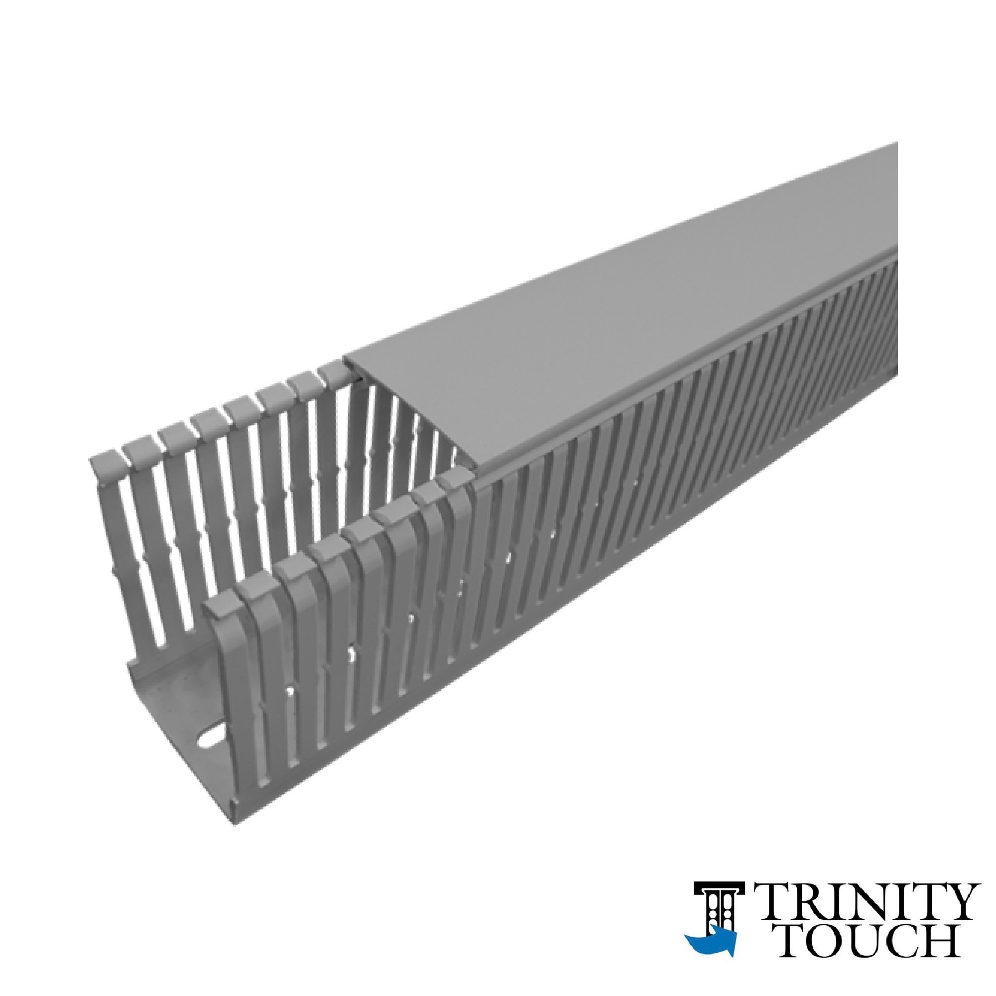 Máng nhựa răng lược màu xám 60 x 100mm, dài 2 mét TWDN60X100LG2