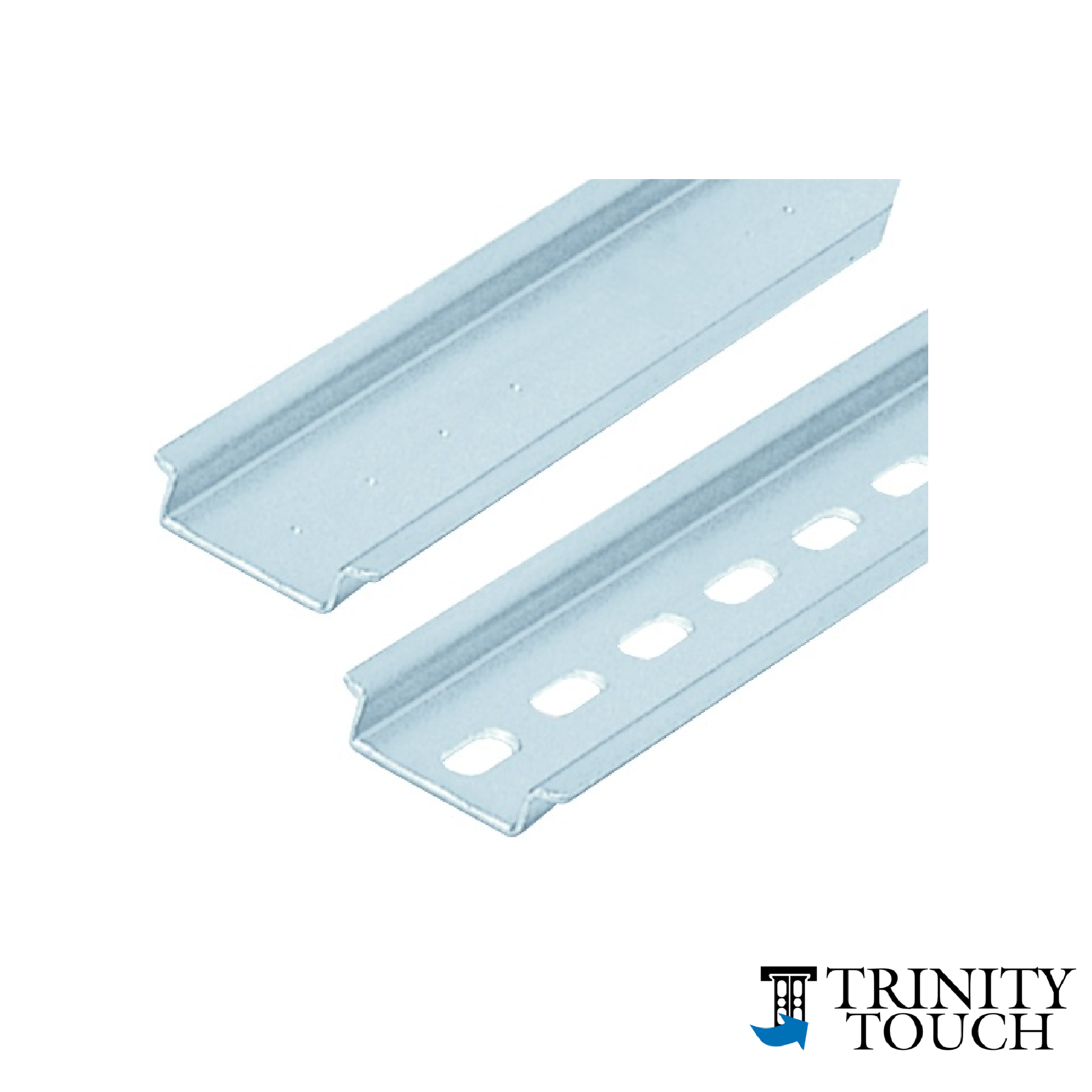 Thanh ray thép mạ kẽm, đột lỗ 15mm/M6, cây 1m TBLS- 35/7.5/PERFORATED/1M