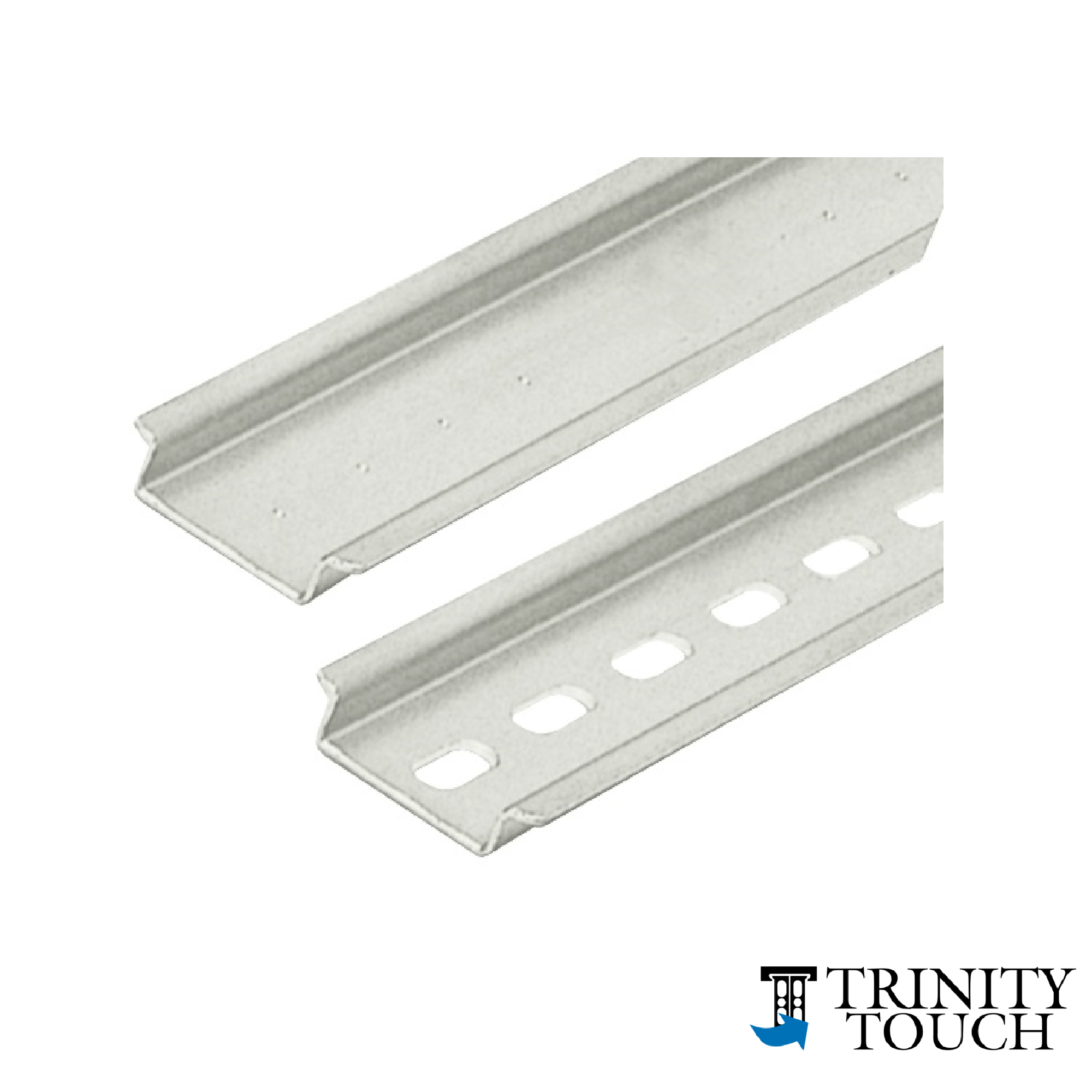 Thanh ray thép mạ kẽm, đột lỗ 15mm/M6, cây 2m TDR3- 35/7.5/PERFORATED/2M