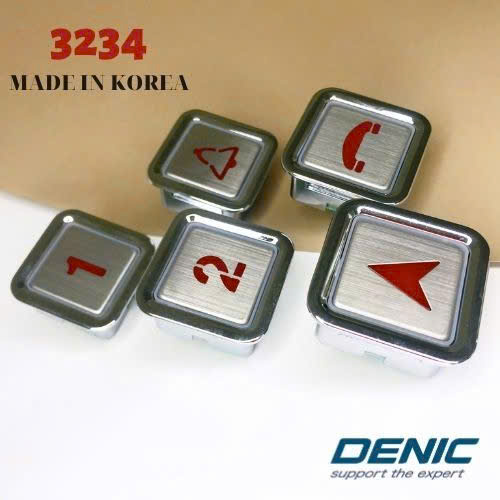 3234 Red LED Square Elevator Button