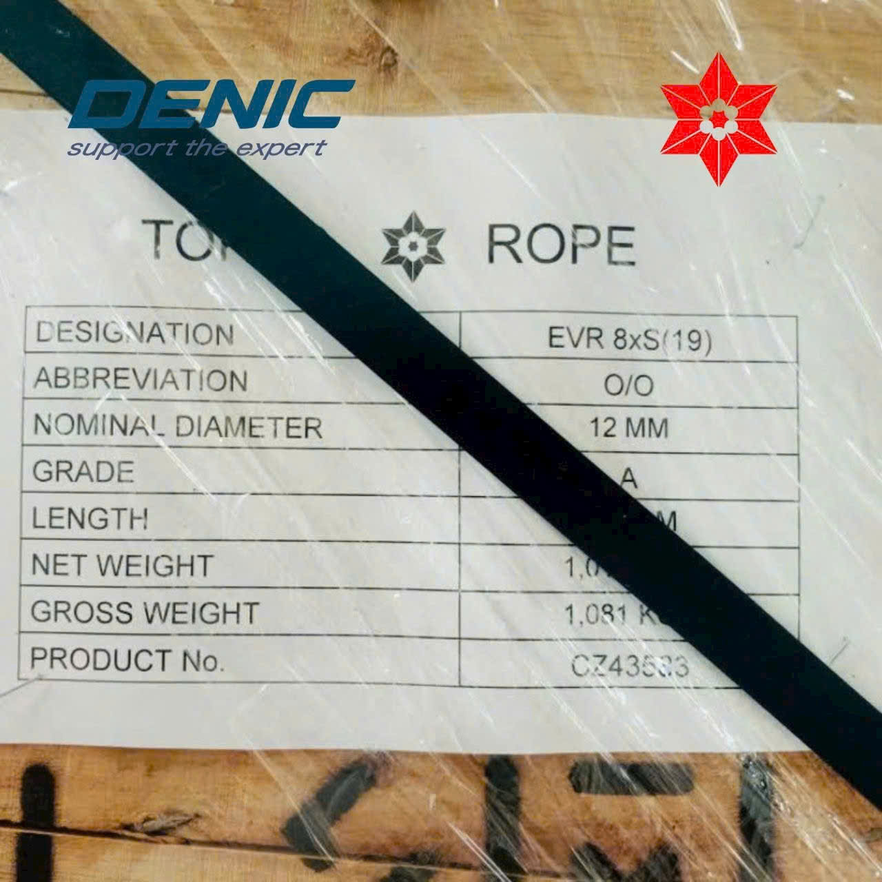 Cáp thép tải thang máy Nhật Bản<br>Hãng Tokyo Rope- 8x(S)19