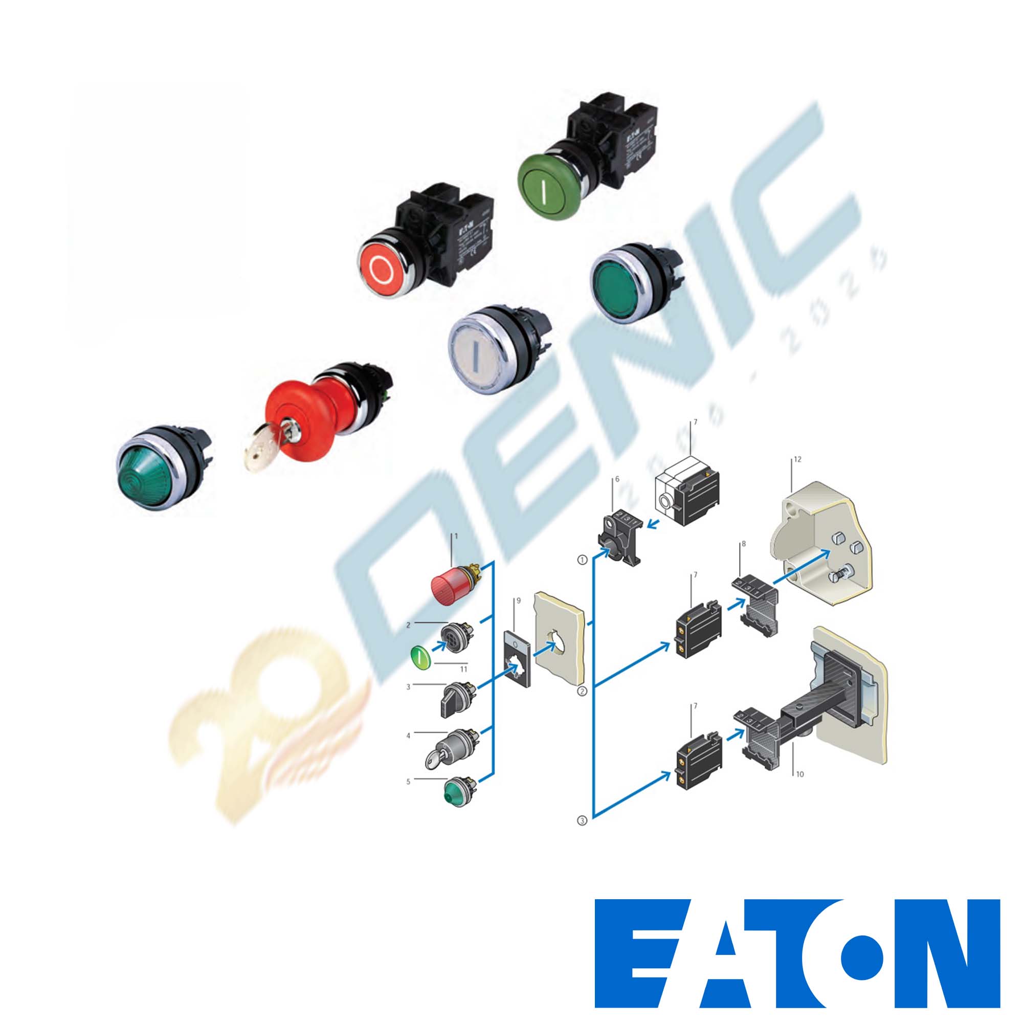 Đèn báo nút nhấn công nghiệp - A22 Series