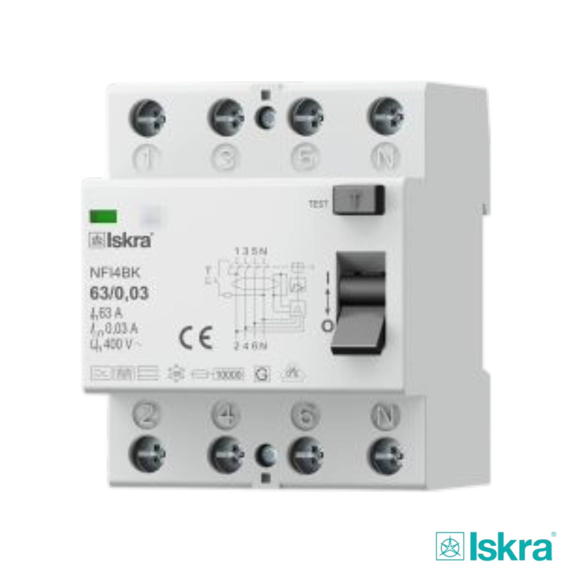 RCCB NFI4BK 63/0,03