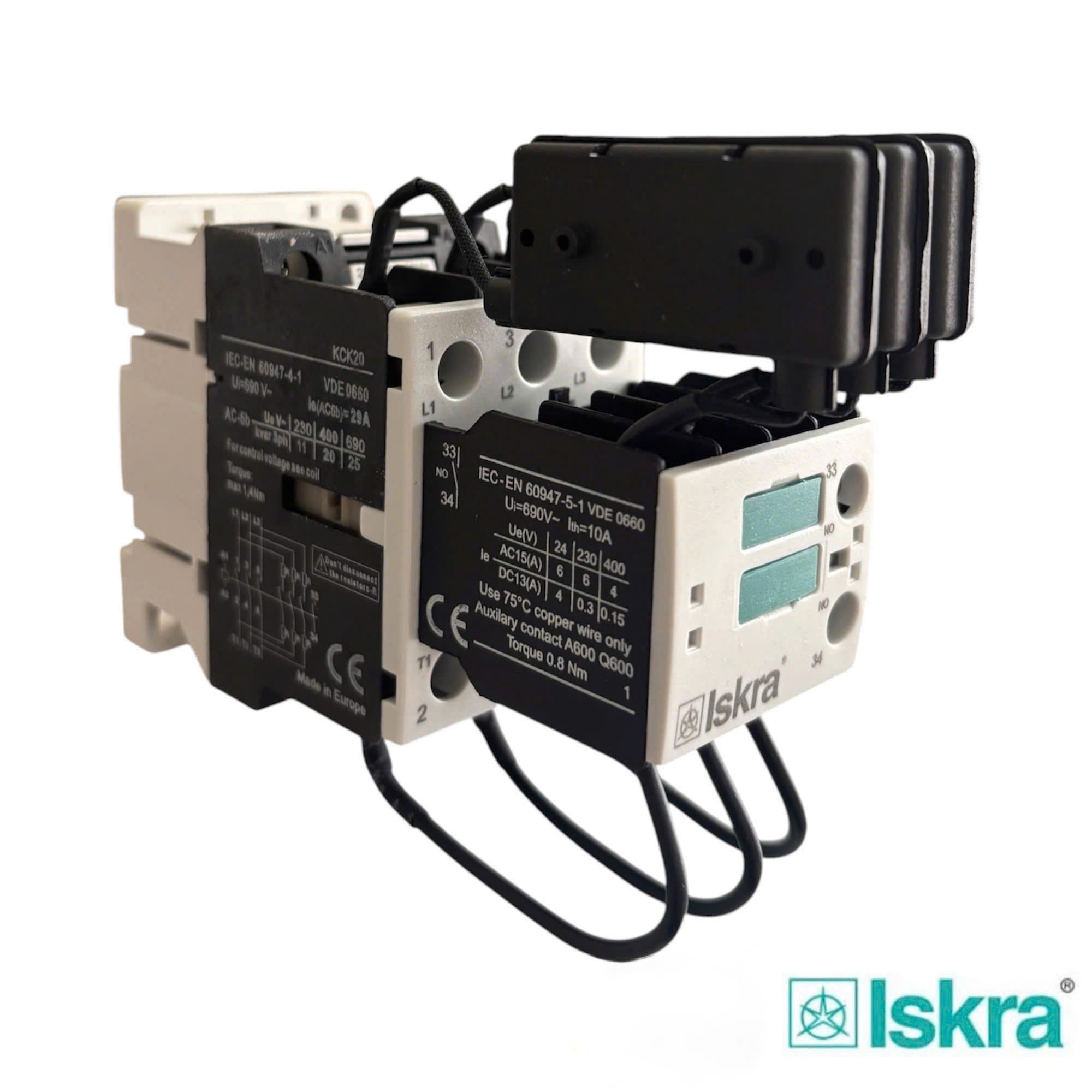 Contactor tụ bù KCK20-10 230V 50/60Hz
