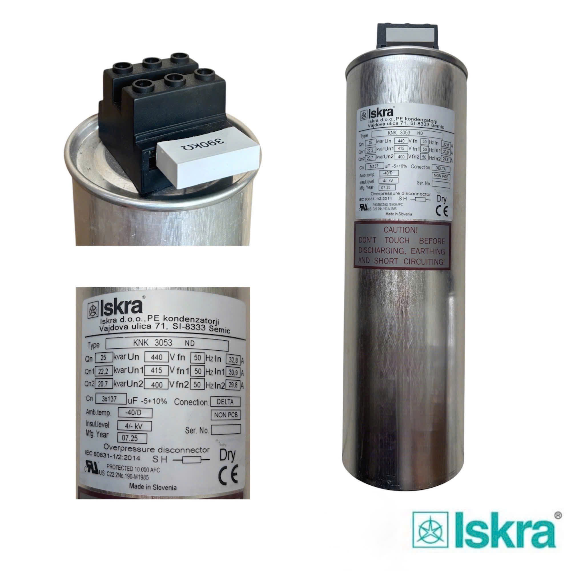 Tụ bù KNK3053 25KVAR 440V 50Hz