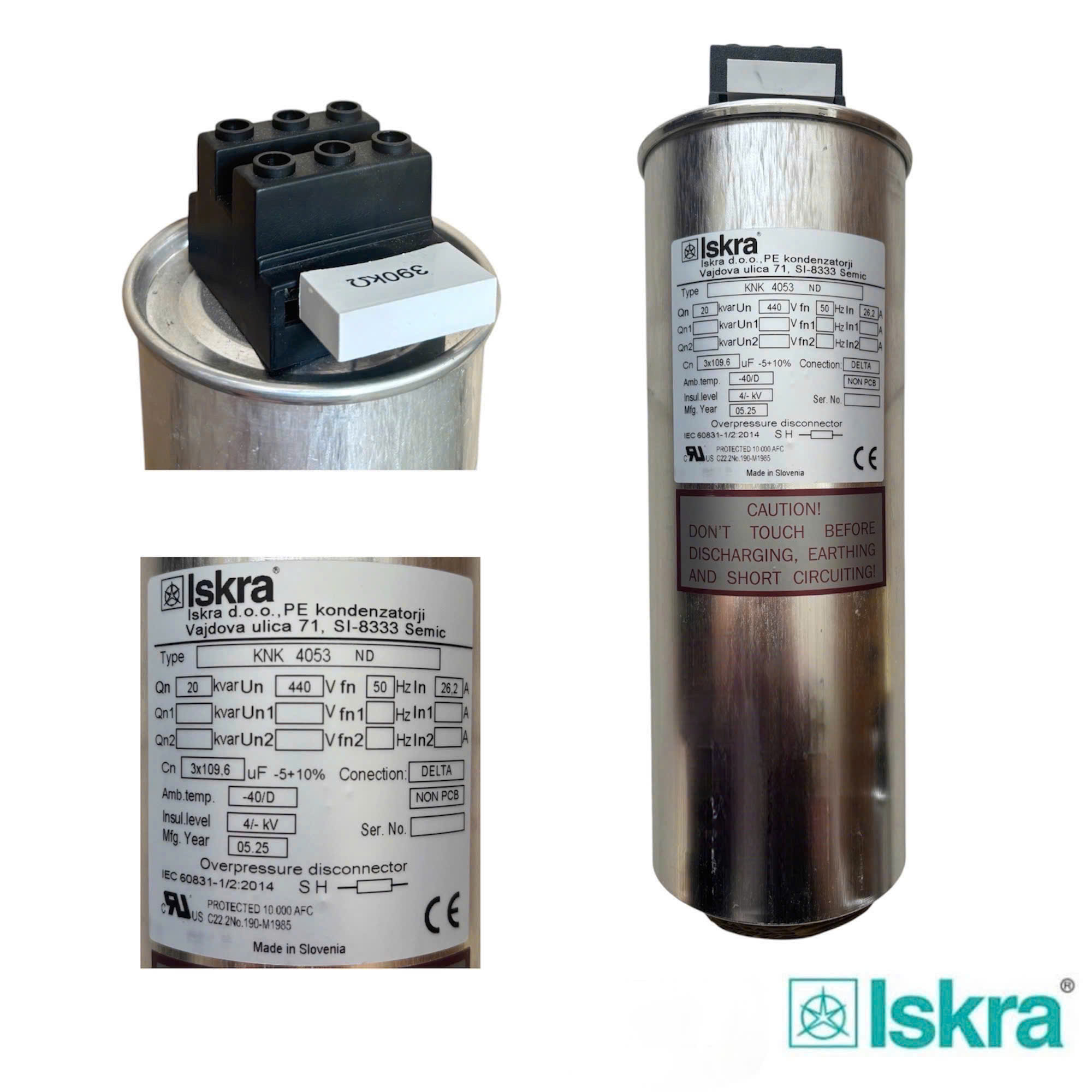 Tụ bù KNK4053 20KVAR 440V 50Hz