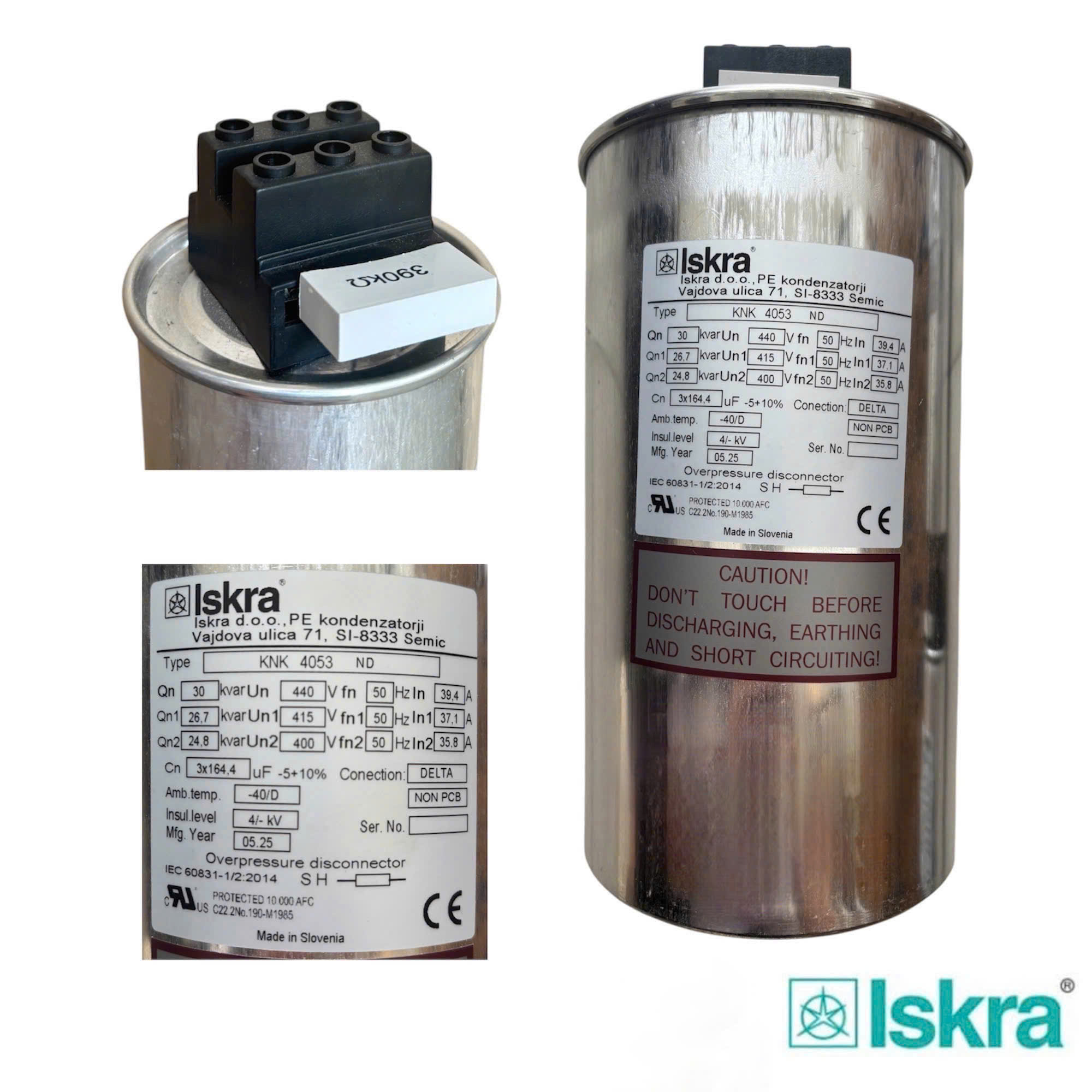 Tụ bù KNK4053 30KVAR 440V 50Hz