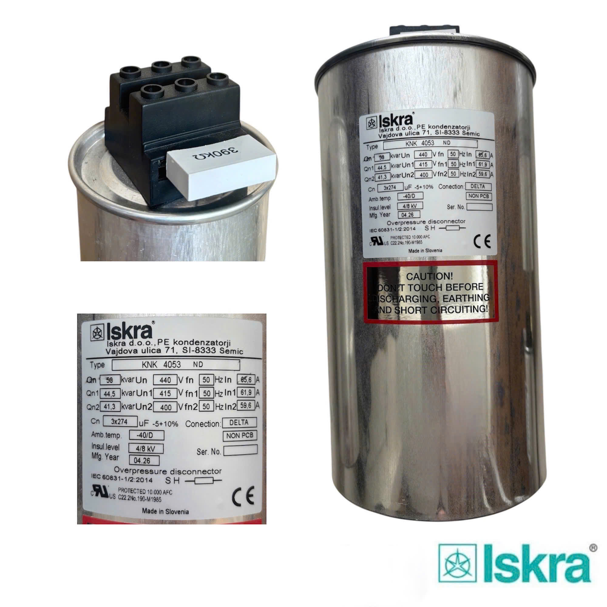 Tụ bù KNK4053 50KVAR 440V 50Hz