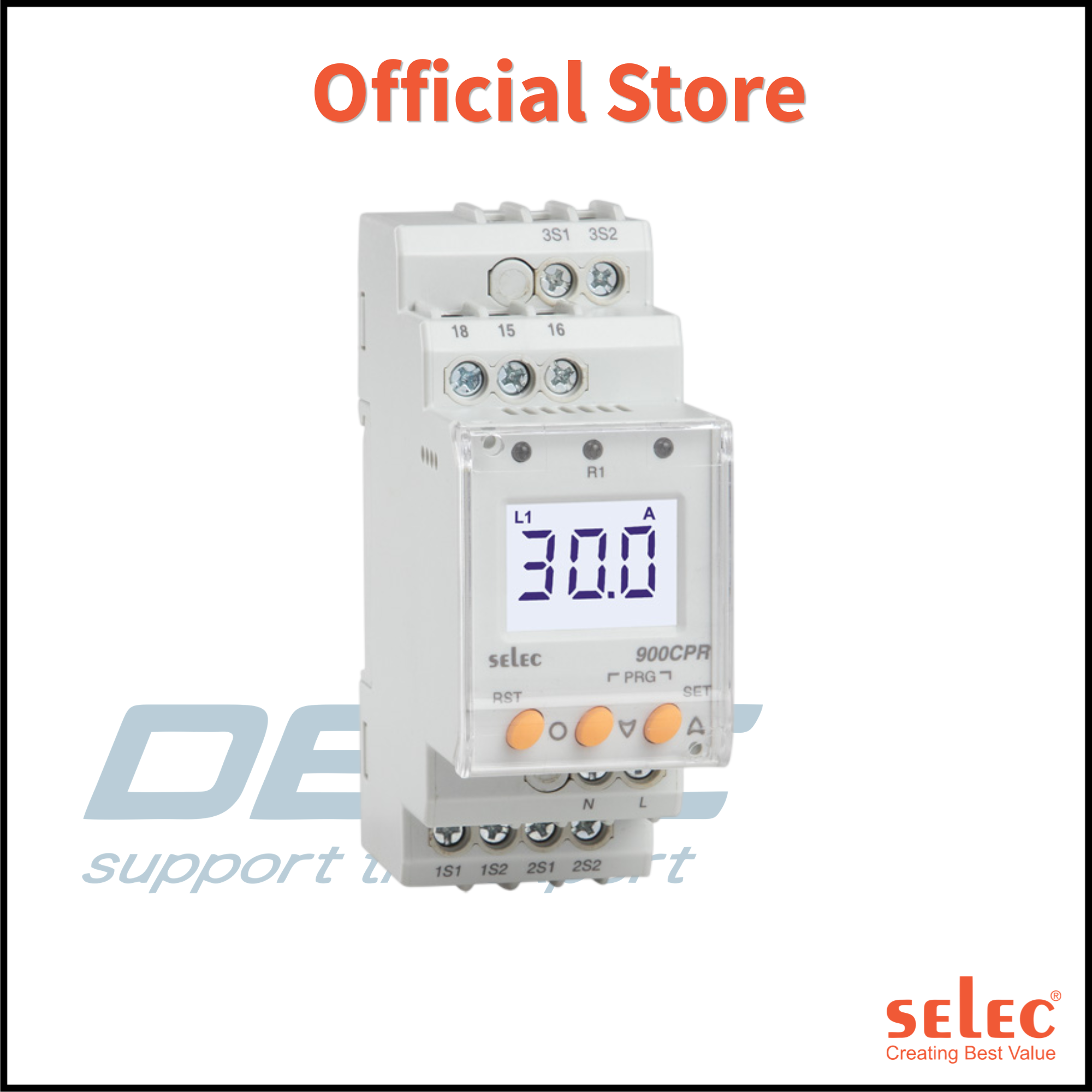 Relay bảo vệ dòng điện 1 pha 900CPR-BL-1-U