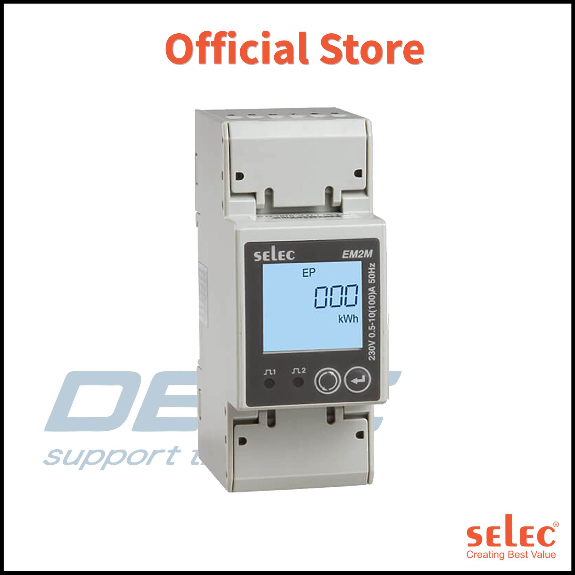 Đồng hồ đo điện năng EM2M-1P-C-100A