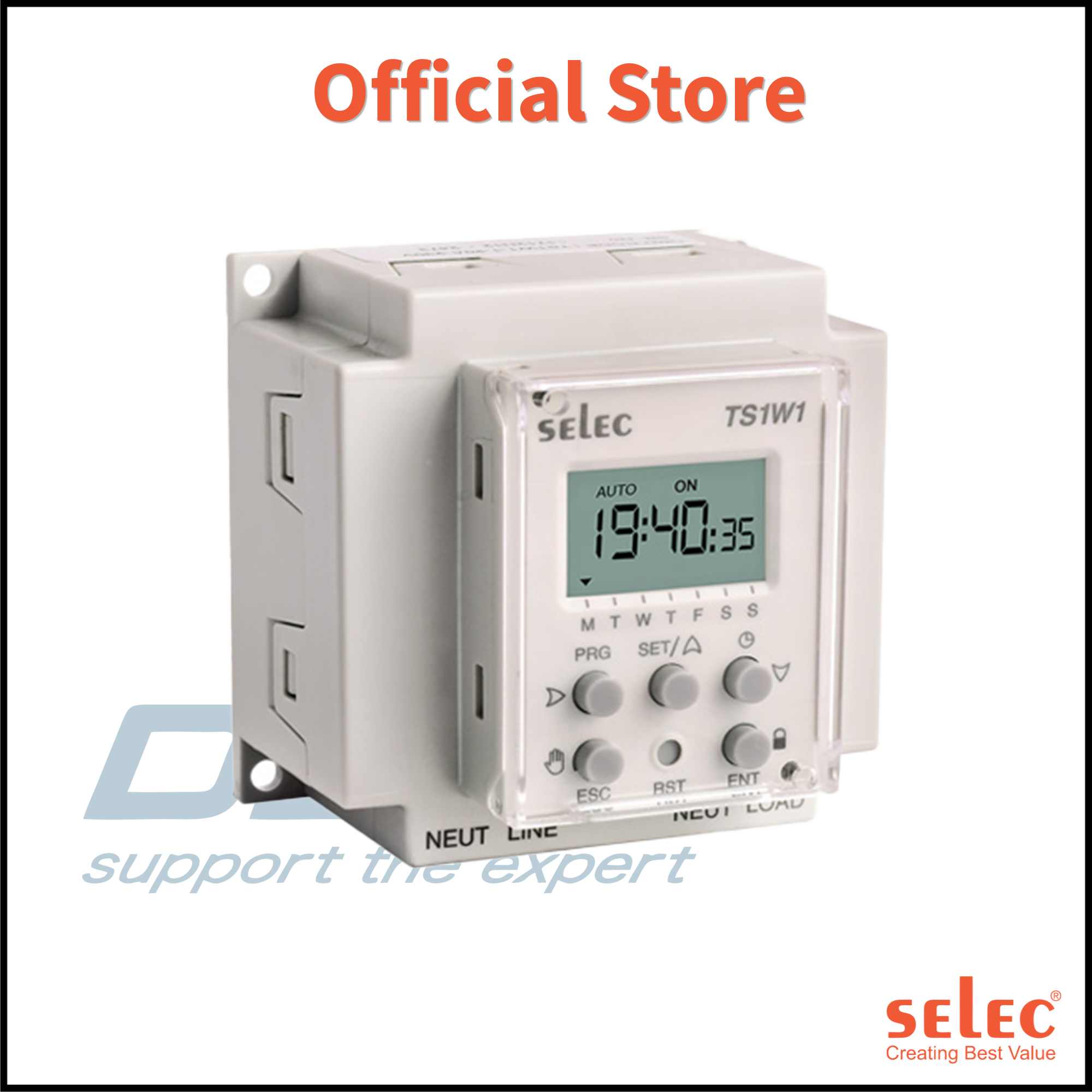 Bộ định thời gian TS1W1-1-20A-230V