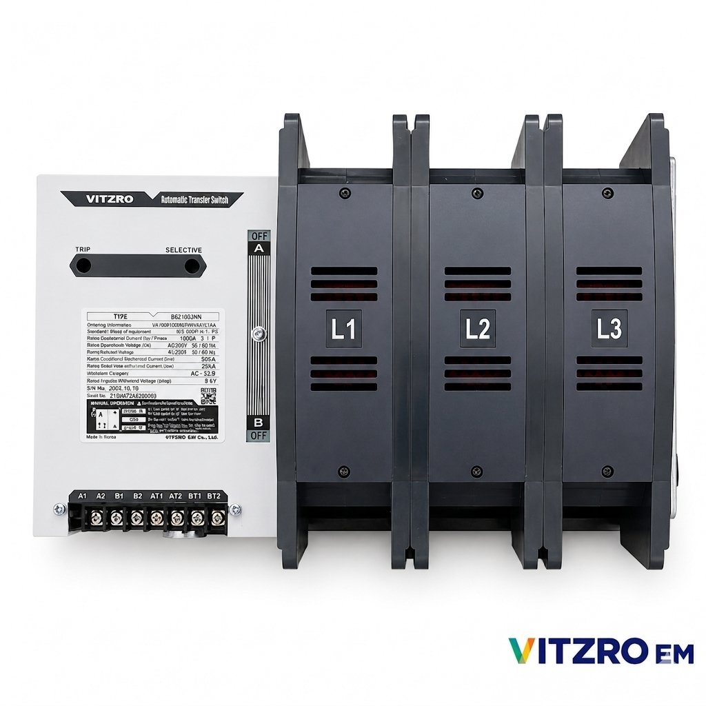 Bộ chuyển nguồn tự động ATS 3 Pha 1000A  (kiểu Back)