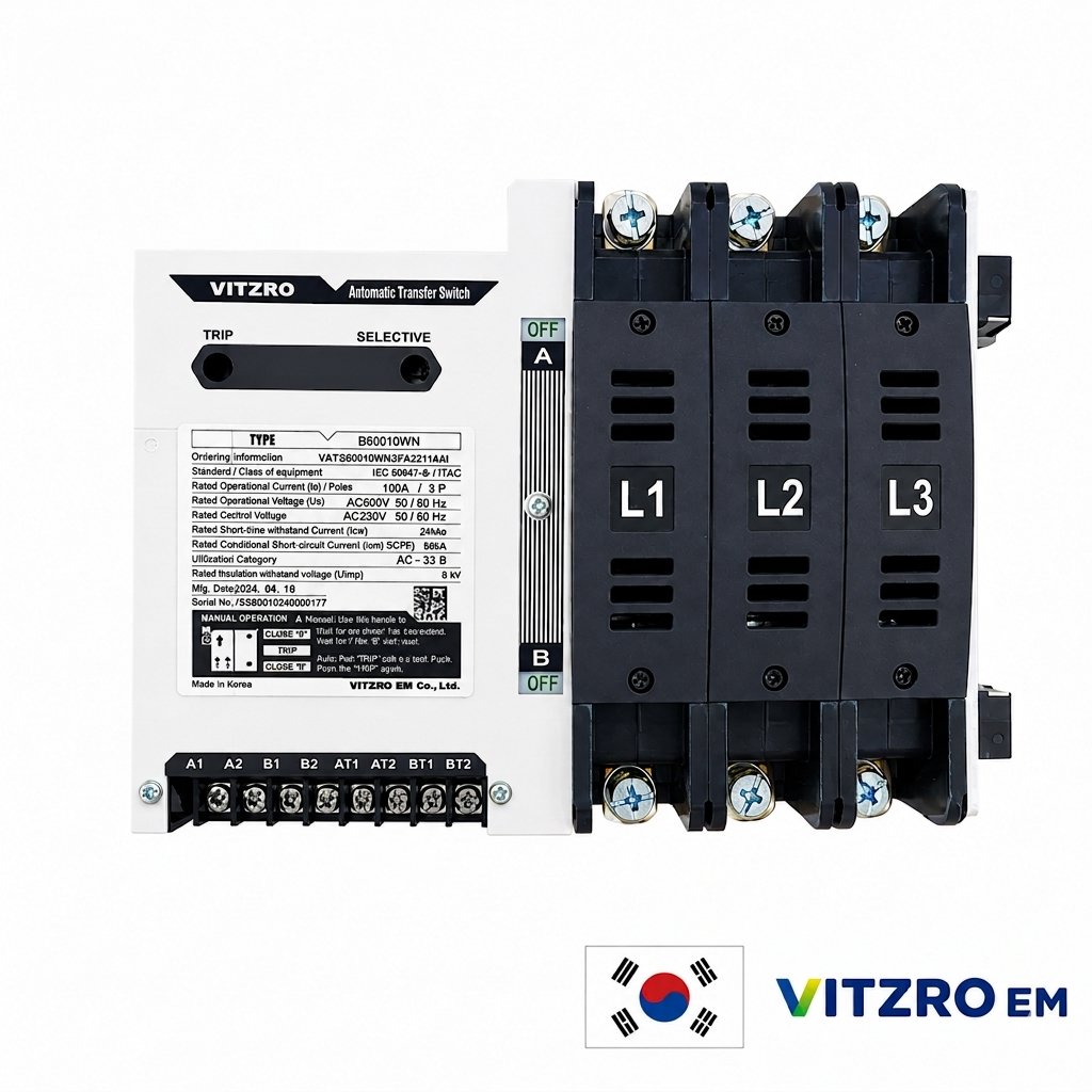 Bộ chuyển nguồn tự động ATS 3 Pha 100A