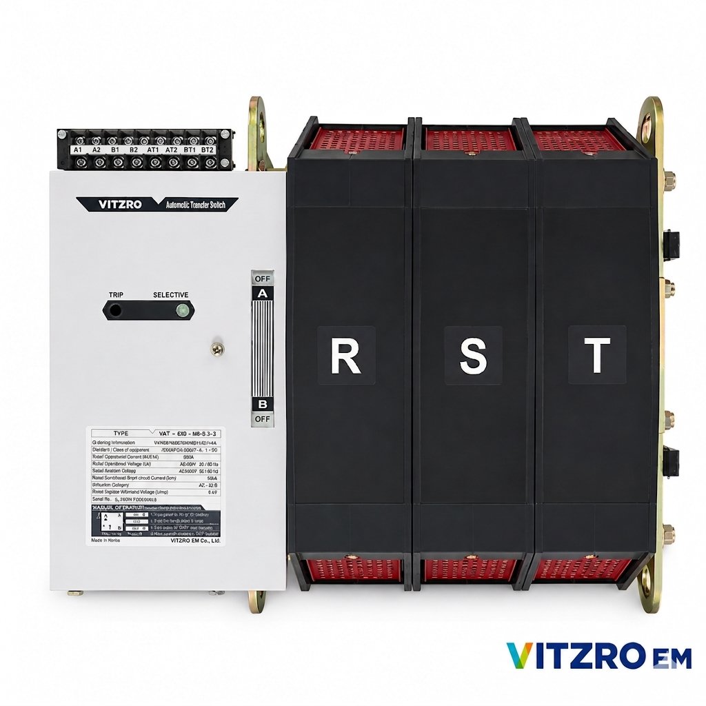 Bộ chuyển nguồn tự động ATS 3 Pha 1200A  (kiểu Back)