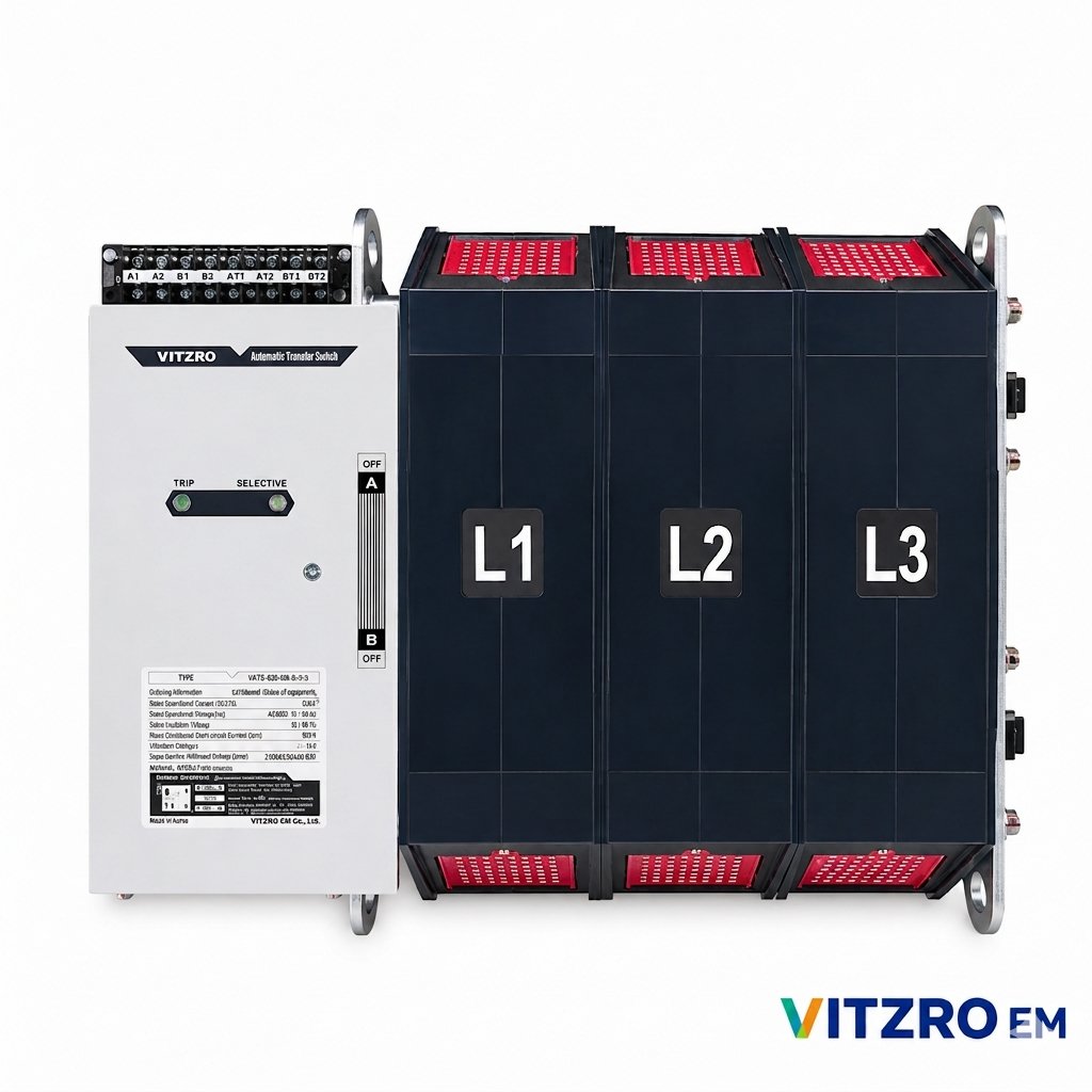 Bộ chuyển nguồn tự động ATS 3 Pha 2000A (kiểu Back)