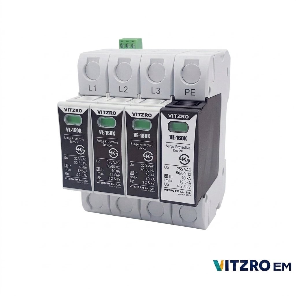 Thiết bị chống sét lan truyền VE-160K 4P